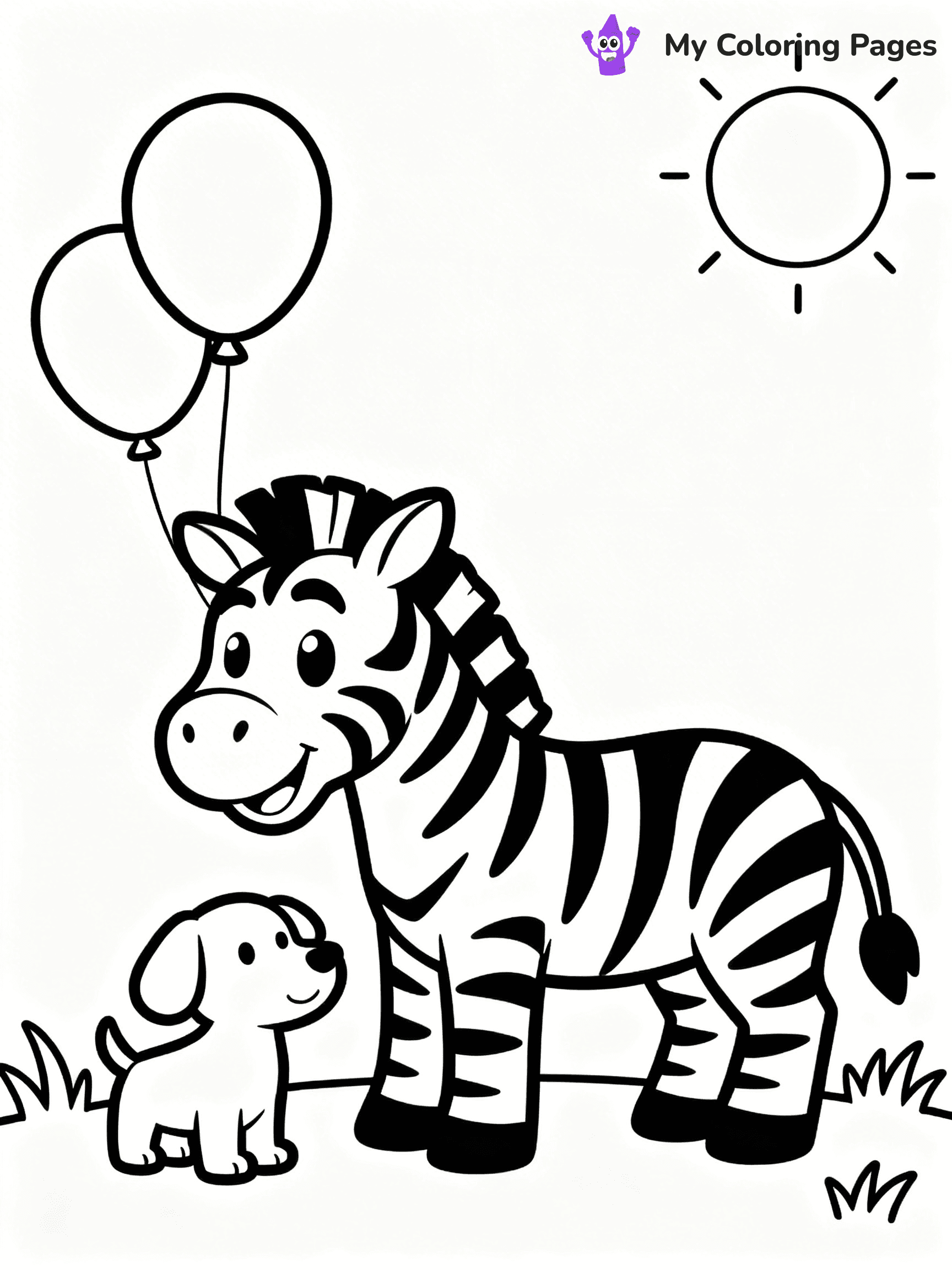 Zebra Coloring Pages - 4