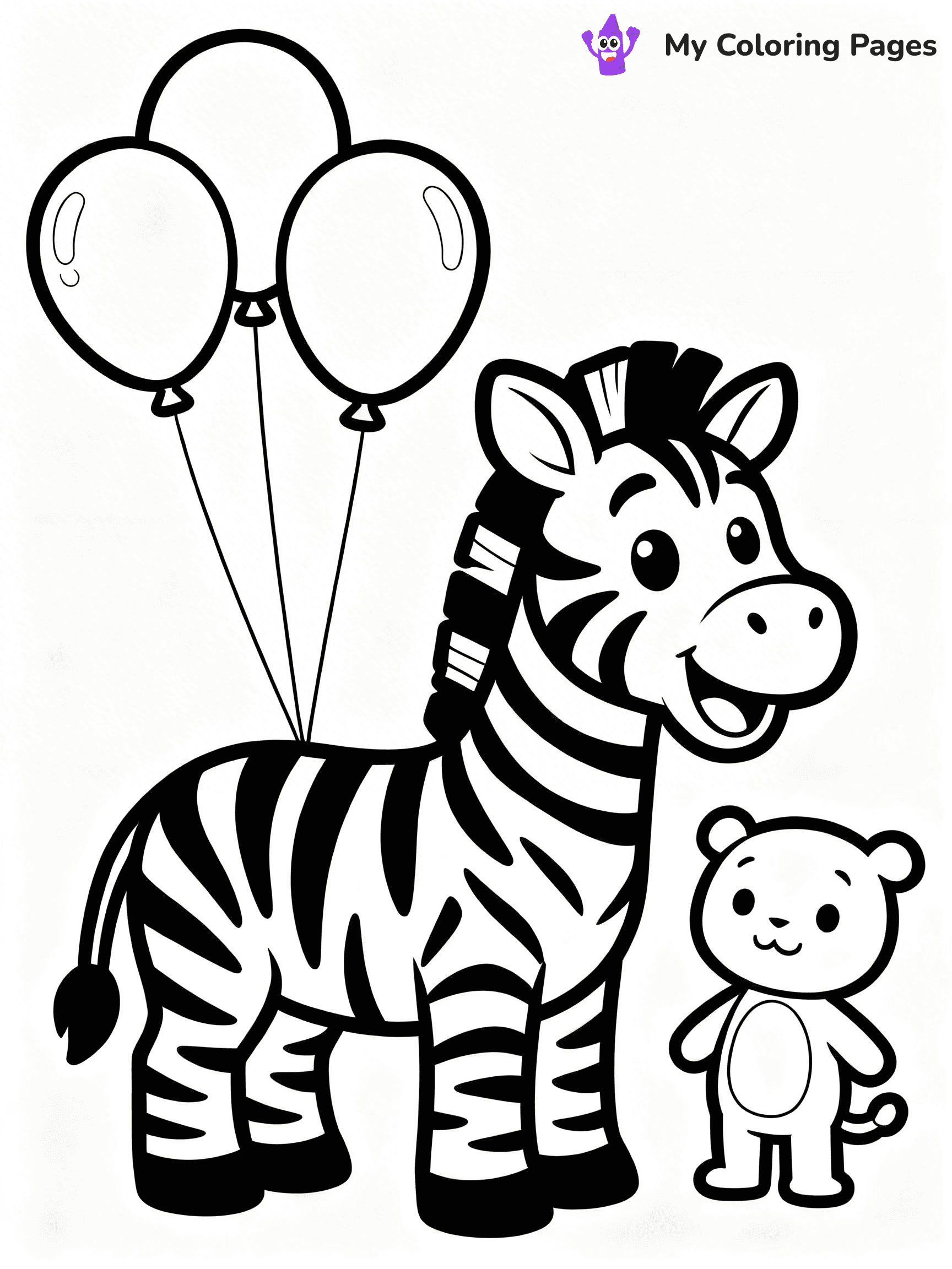 Zebra Coloring Pages - 3