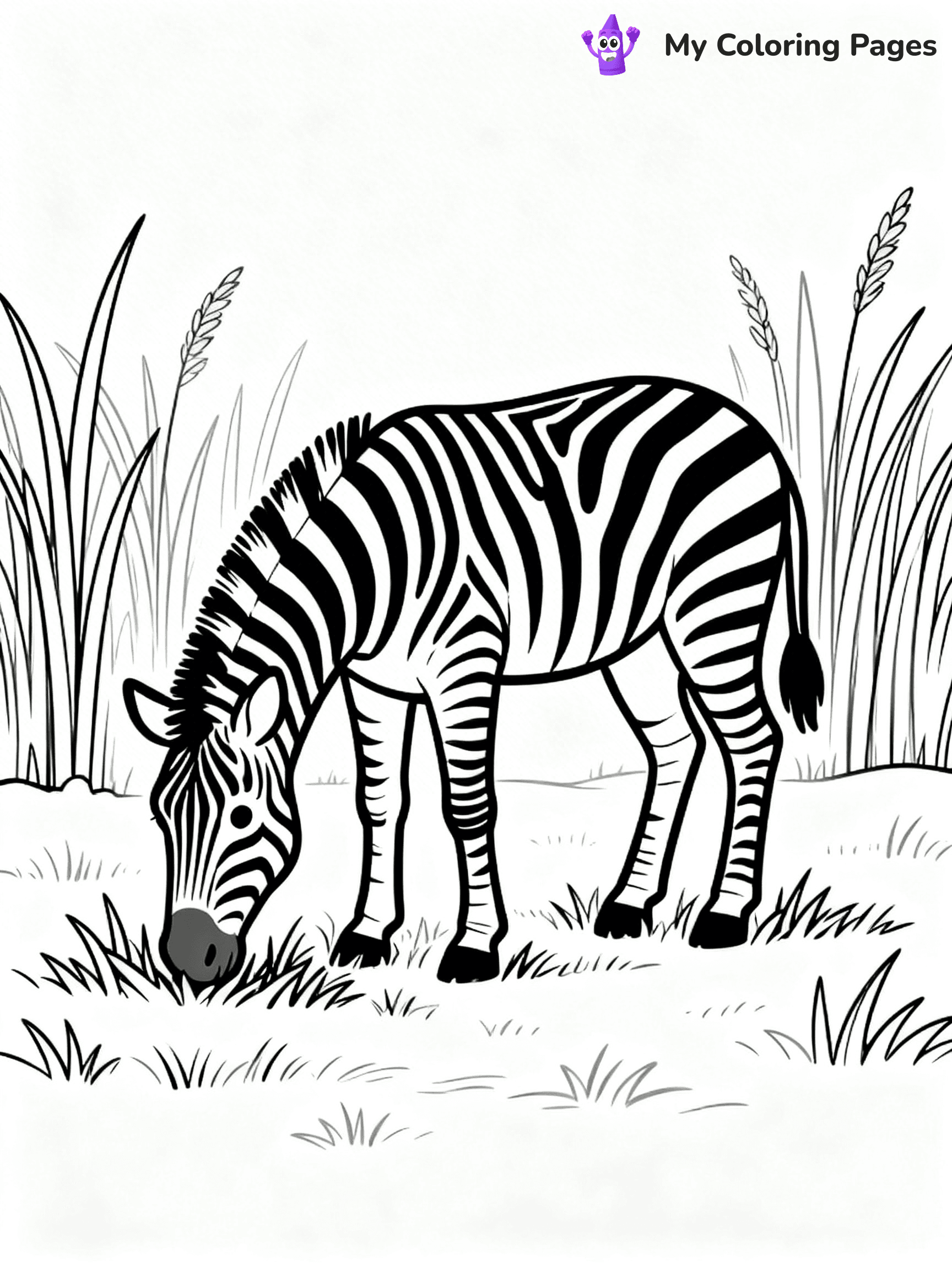 Zebra Coloring Pages - 2