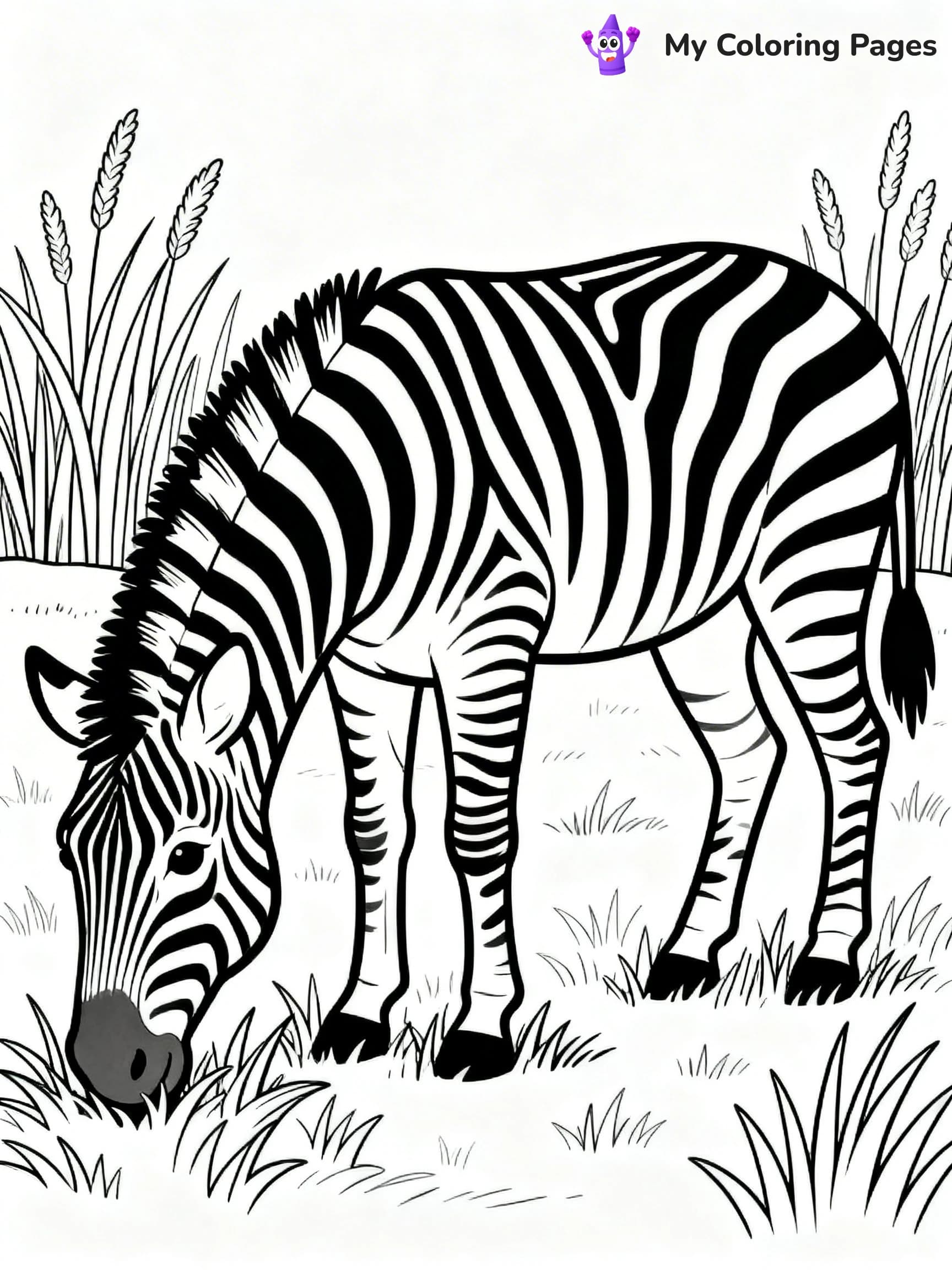 Zebra Coloring Pages - 1