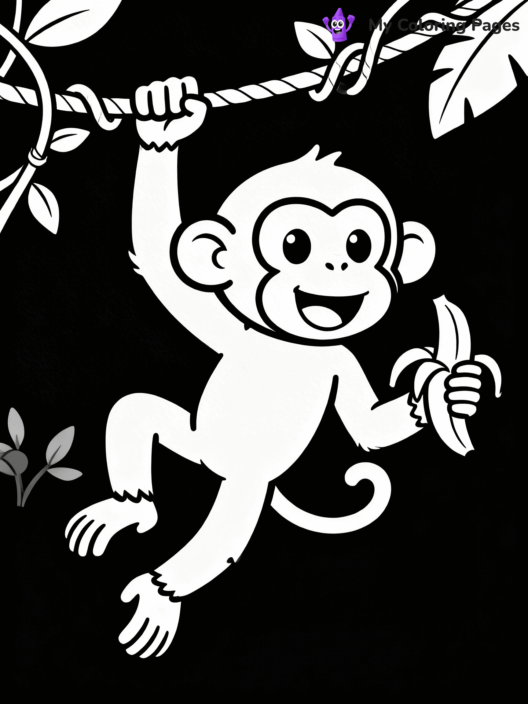 Jungle Animal Coloring Pages - 9