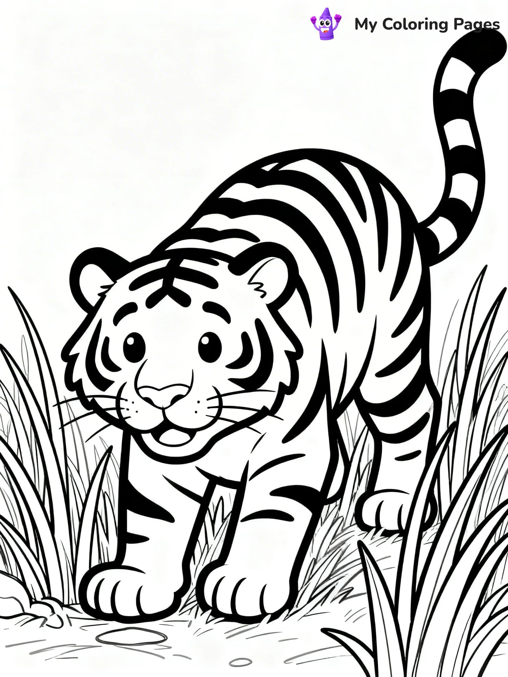 Jungle Animal Coloring Pages - 2