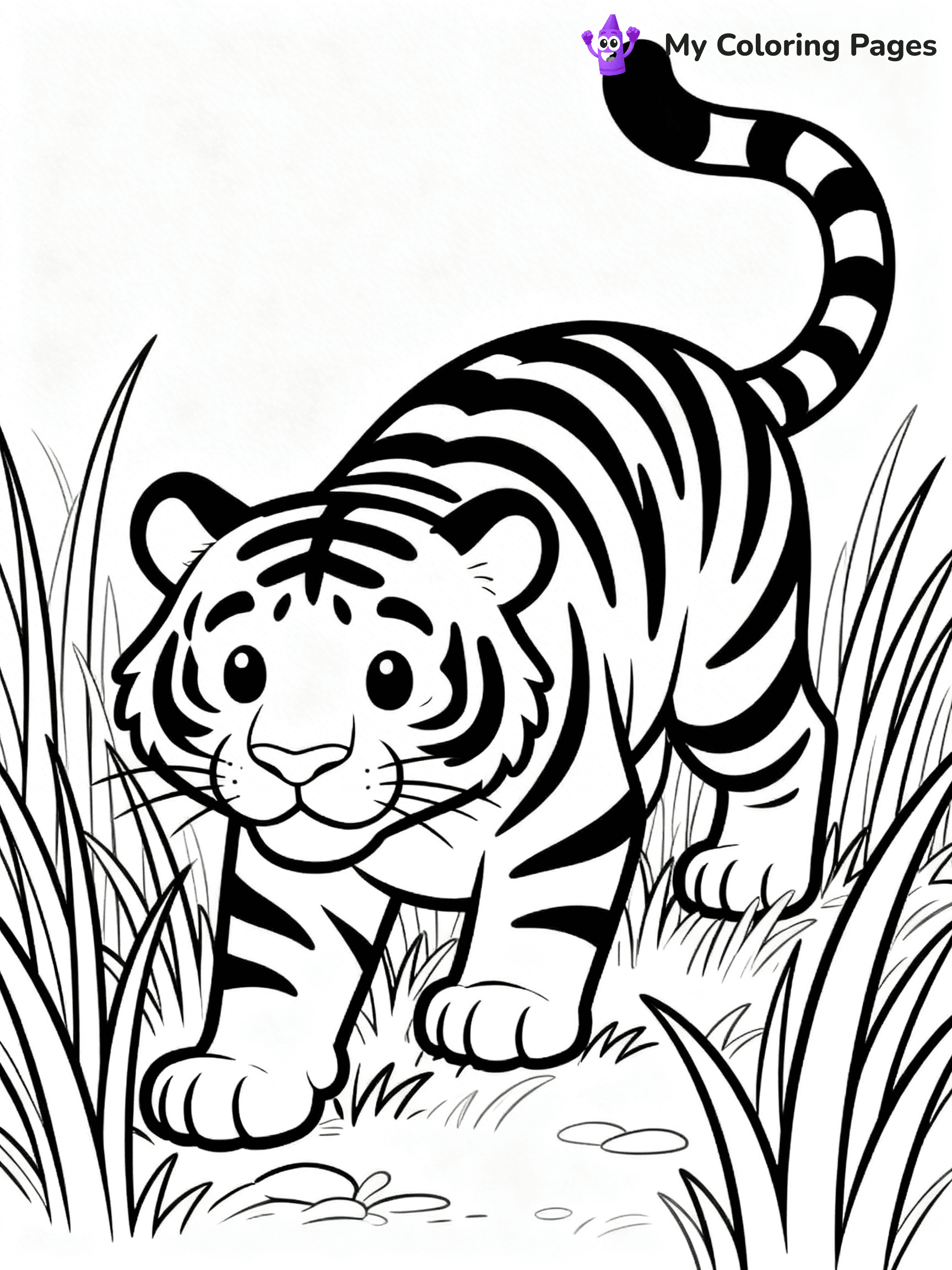 Jungle Animal Coloring Pages - 1