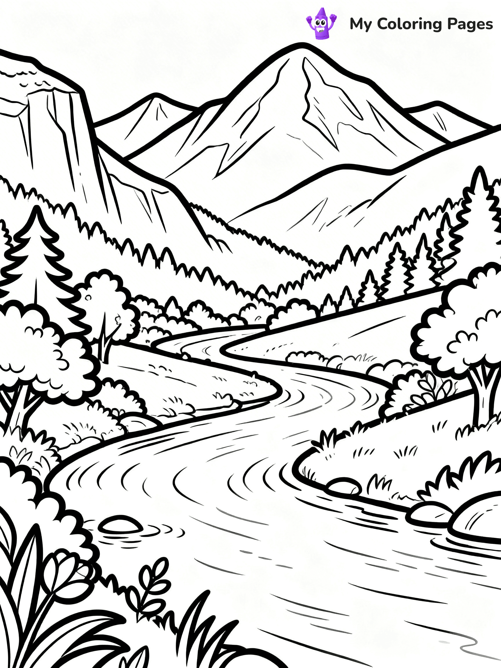 Scenery Coloring Pages - 19