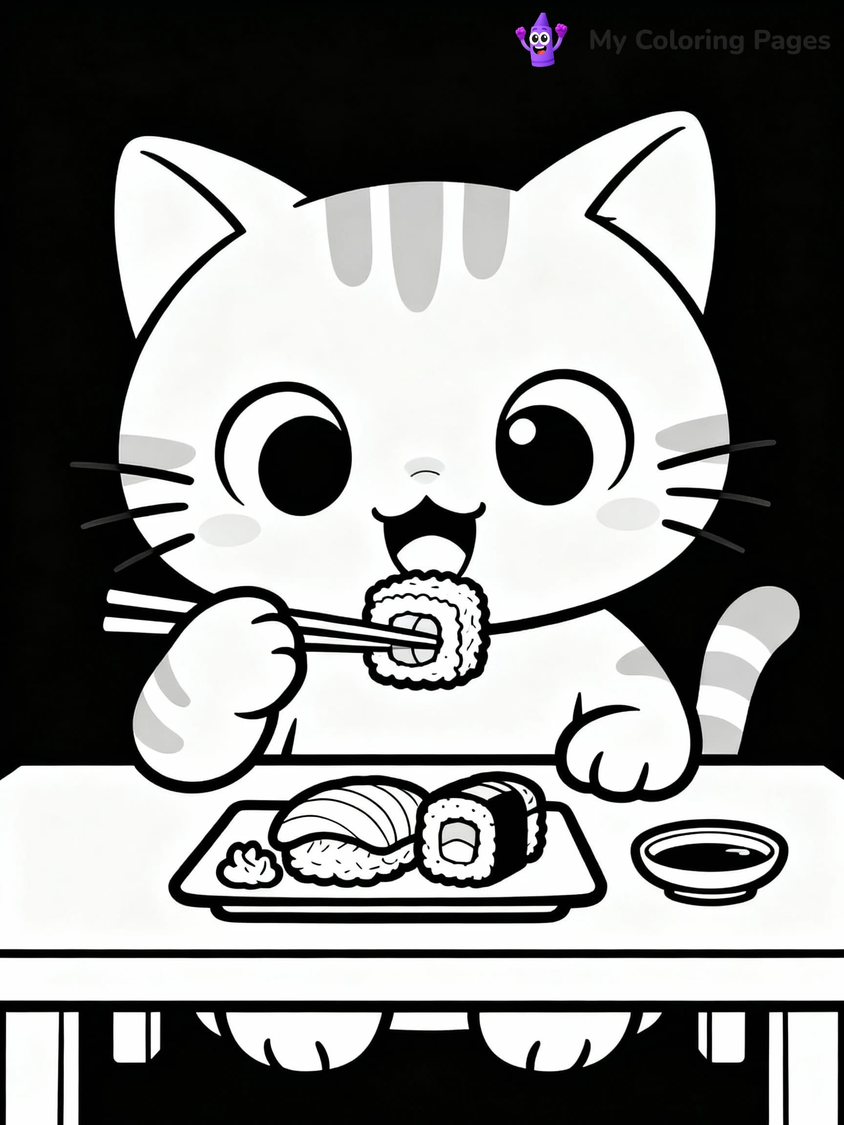 Sushi Coloring Pages - 16