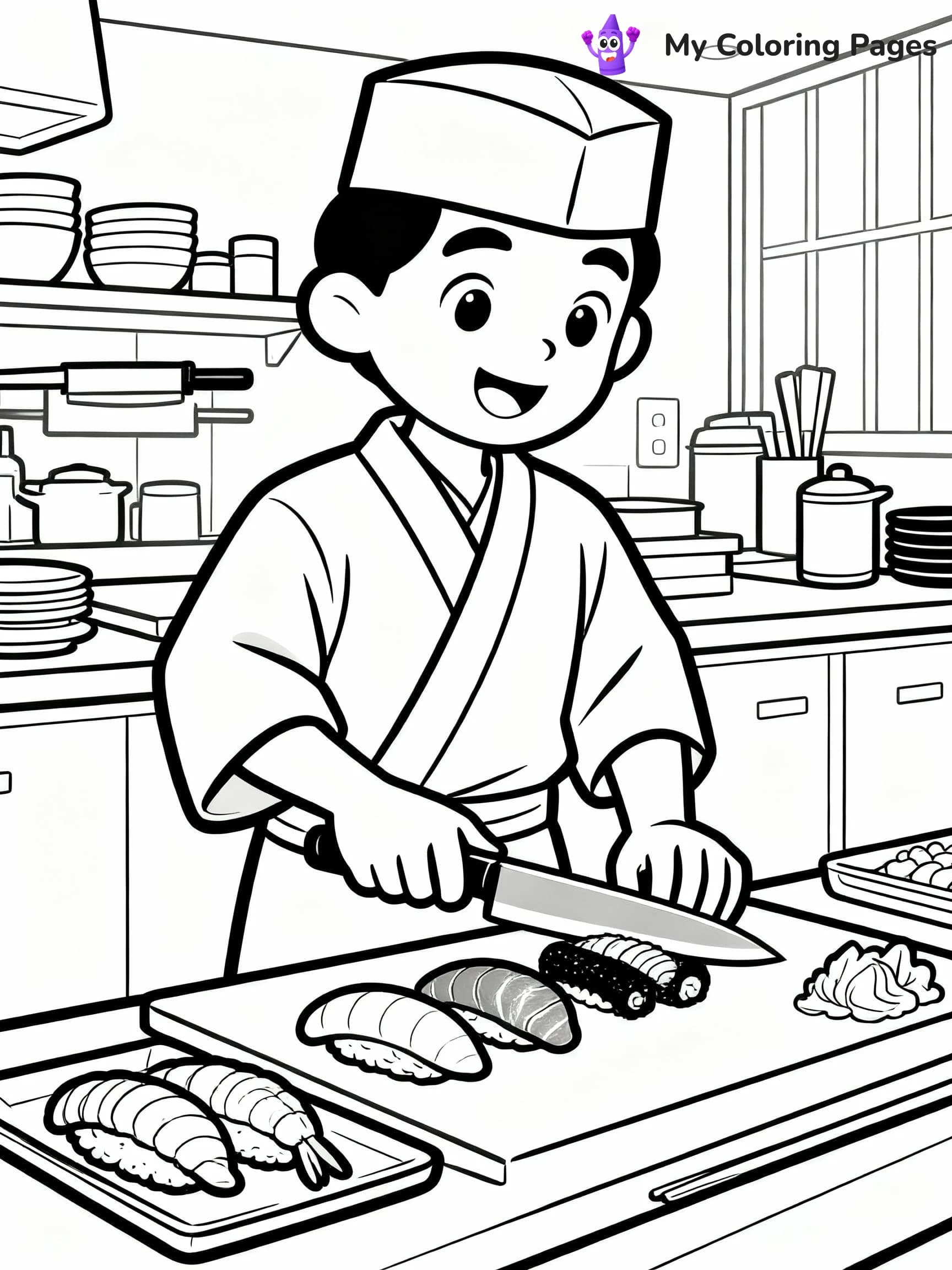 Sushi Coloring Pages - 15