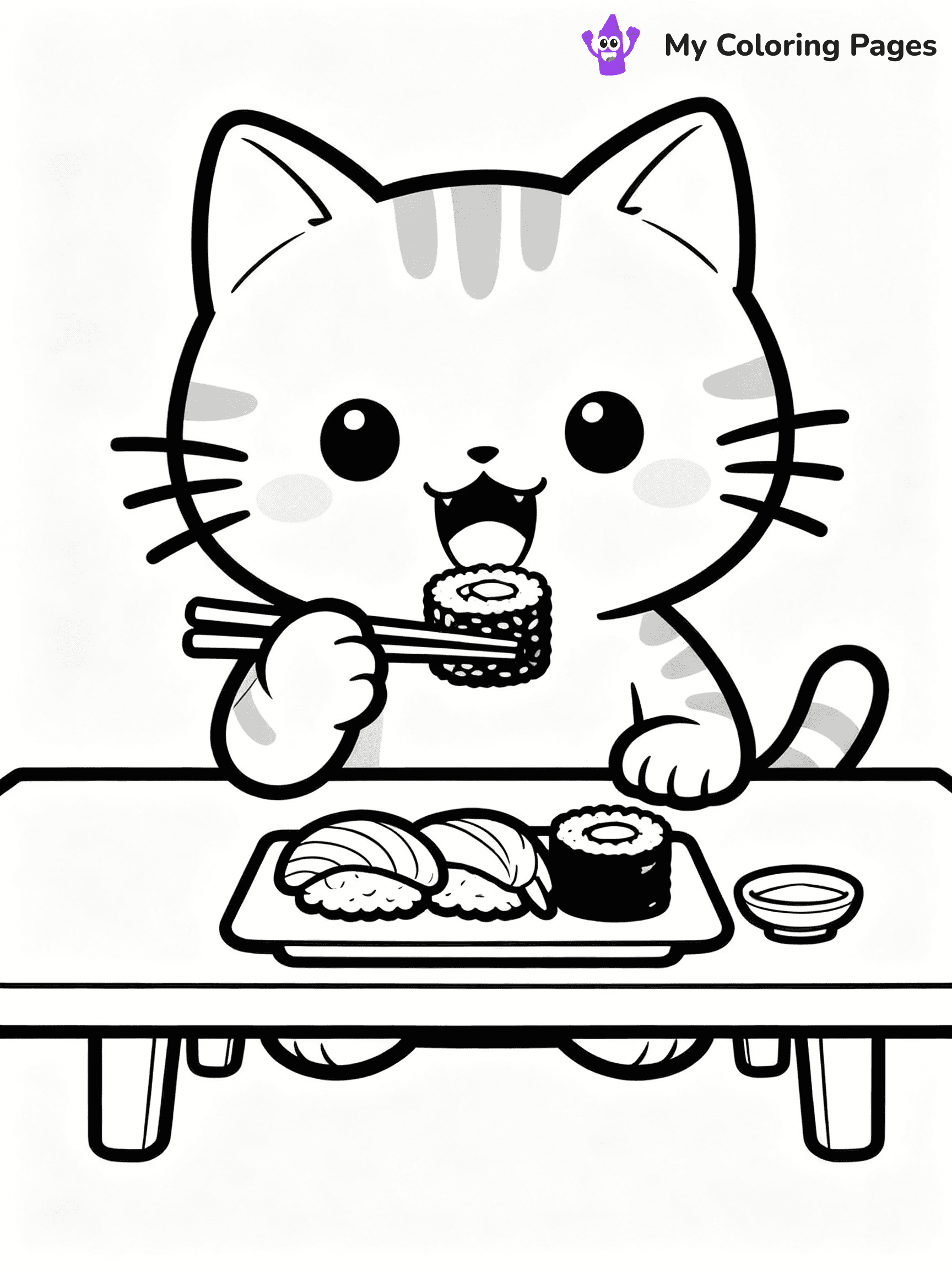 Sushi Coloring Pages - 14