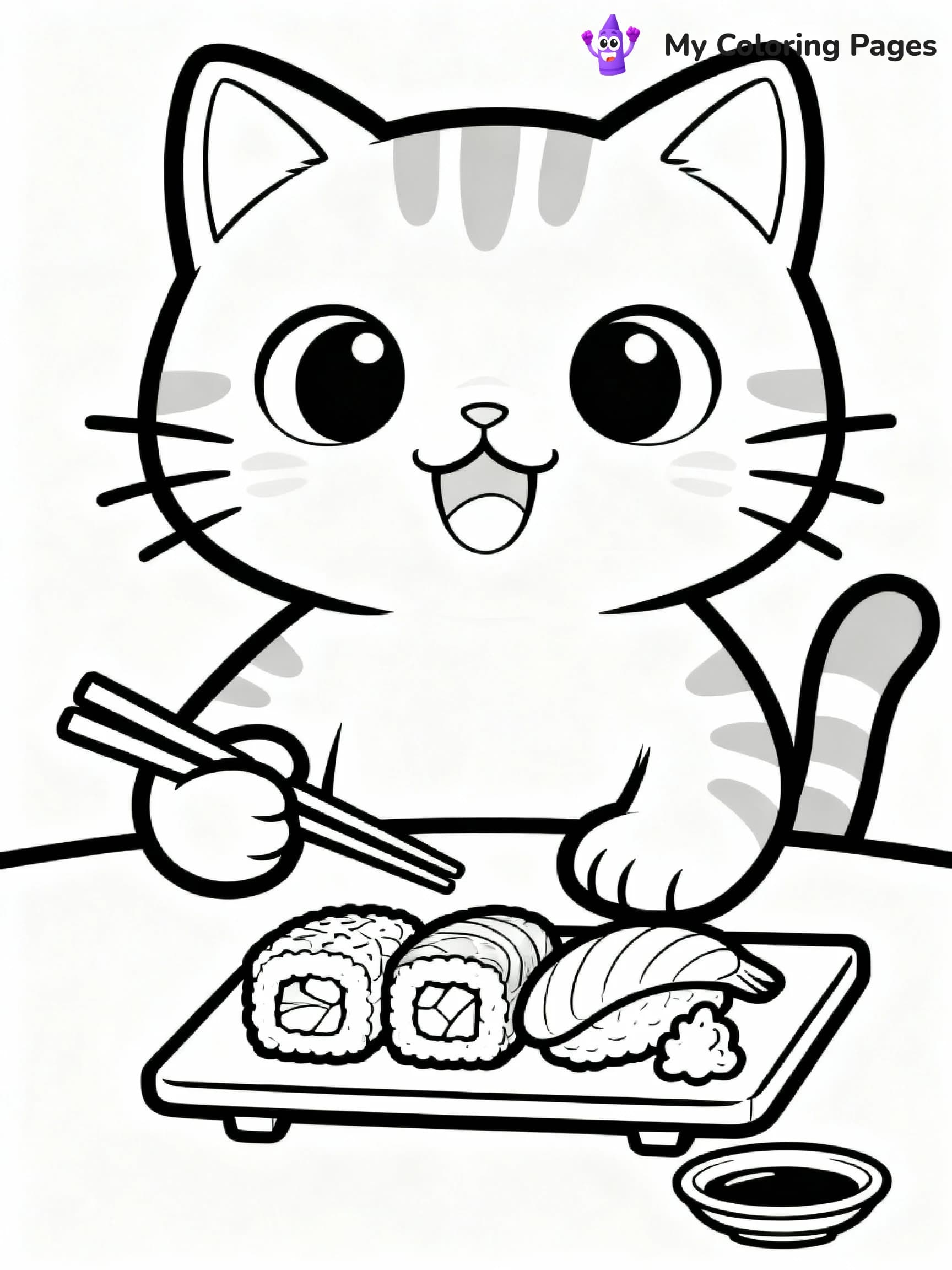 Sushi Coloring Pages - 12