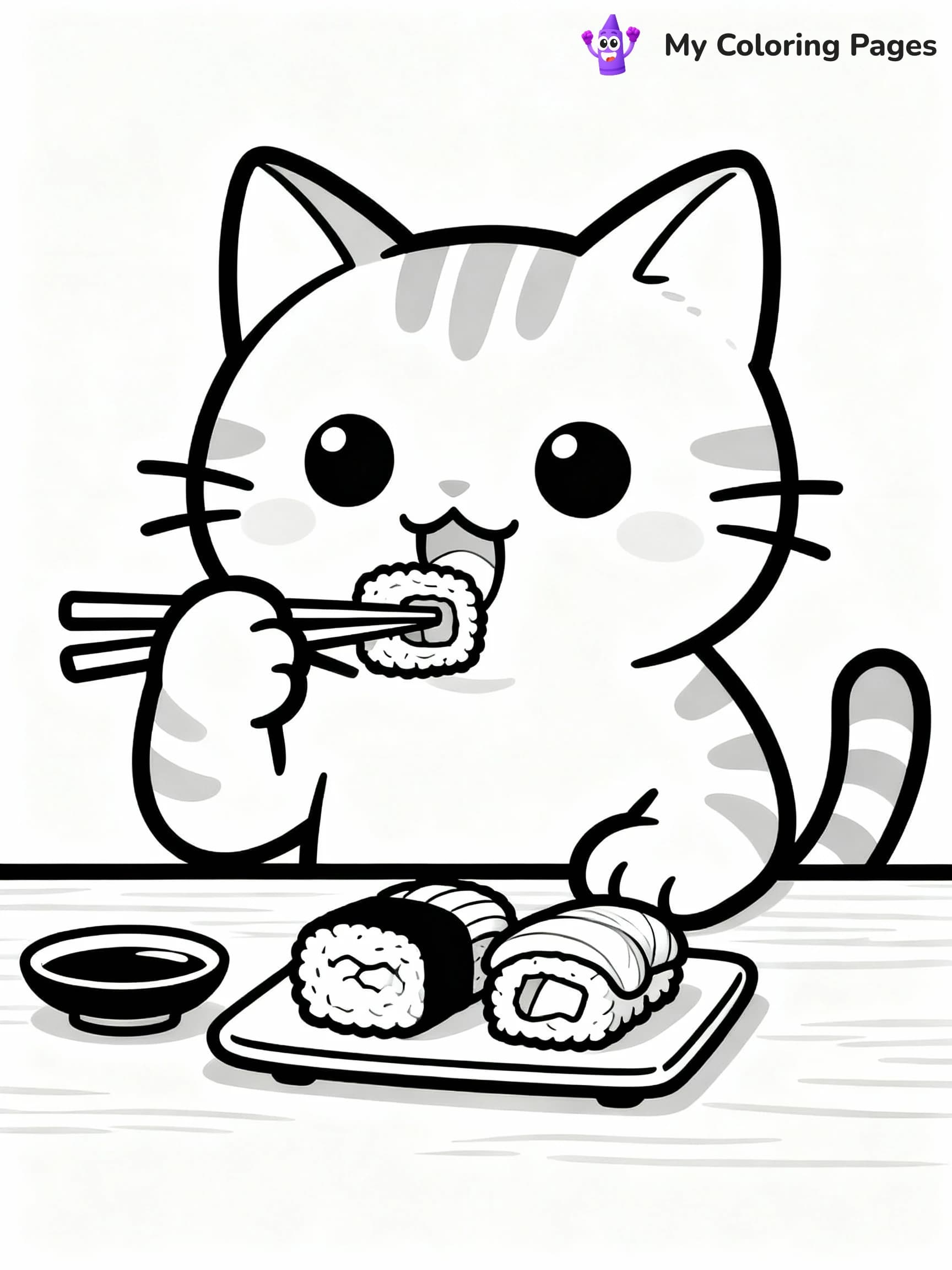Sushi Coloring Pages - 8