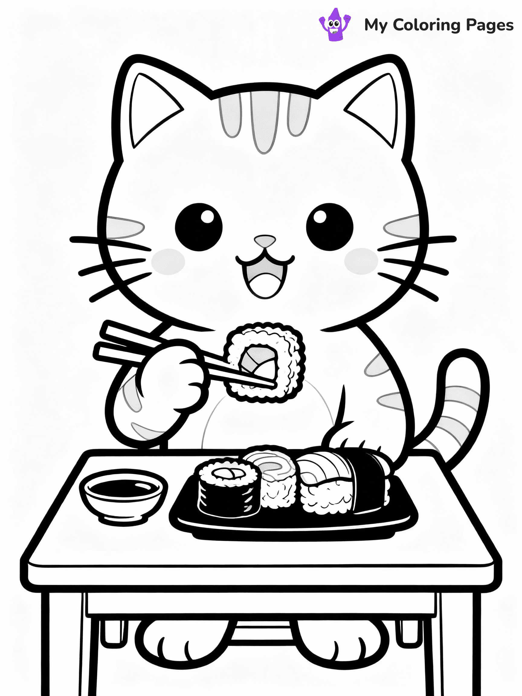 Sushi Coloring Pages - 6