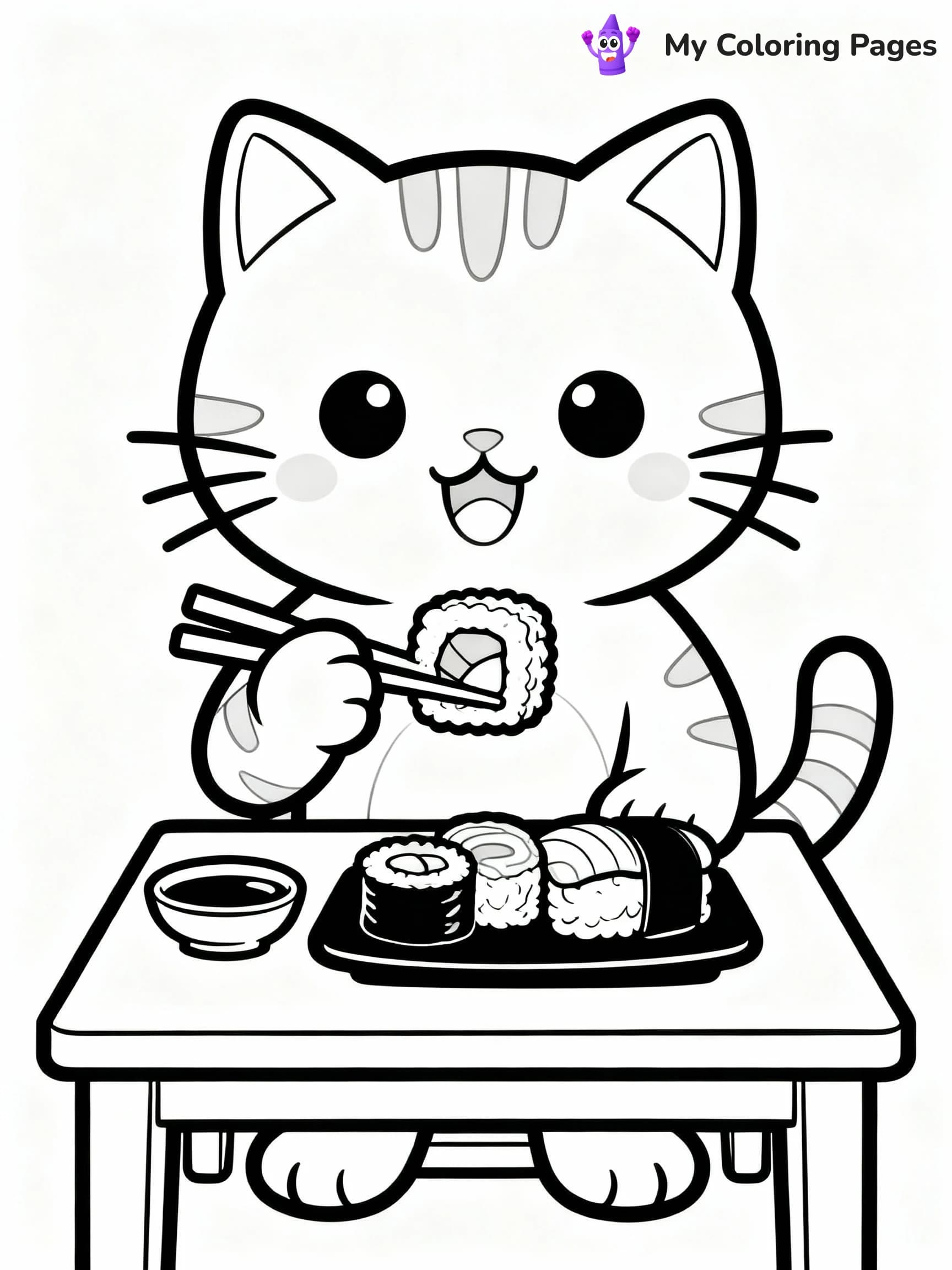 Sushi Coloring Pages - 6