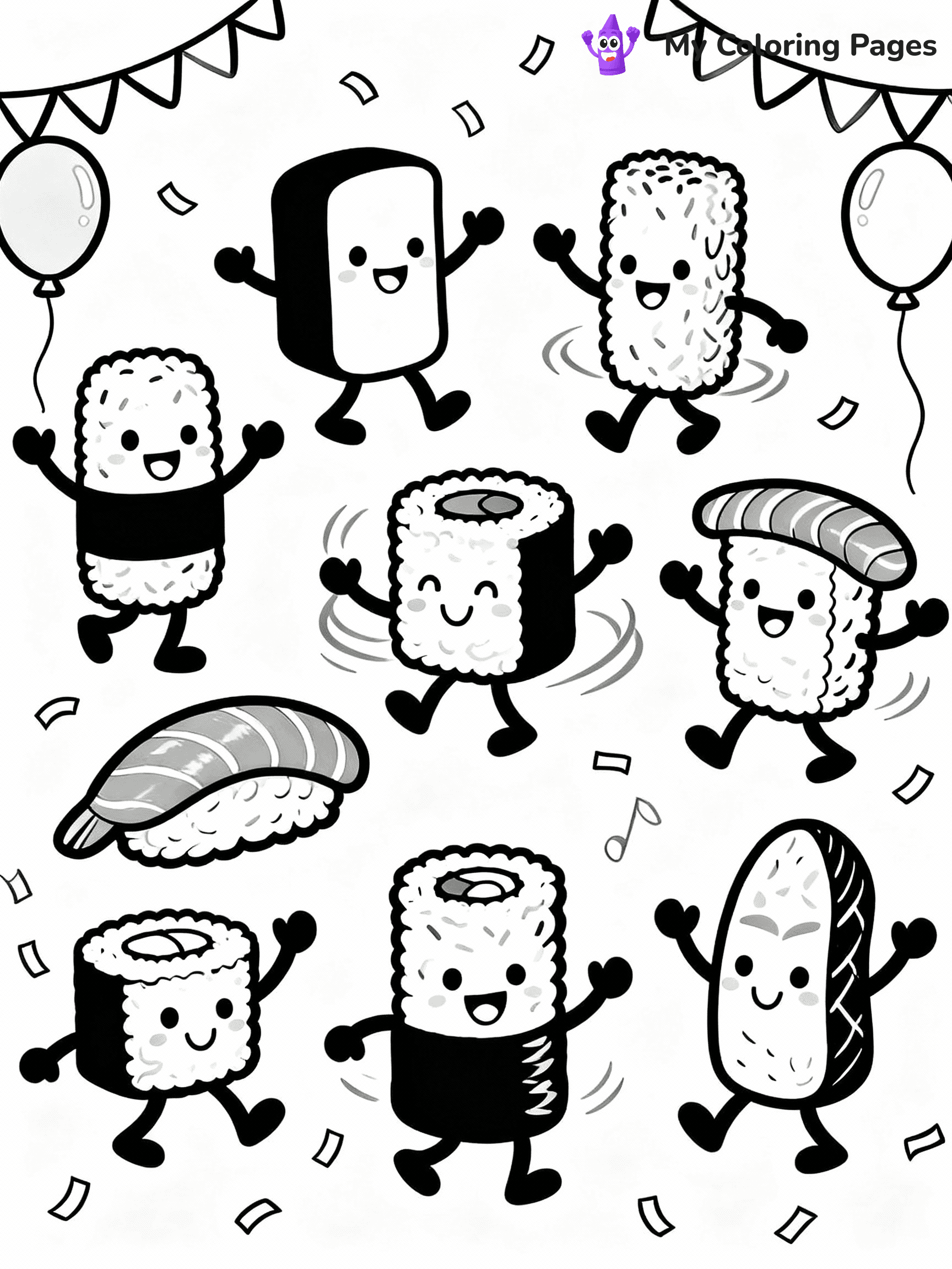 Sushi Coloring Pages - 5