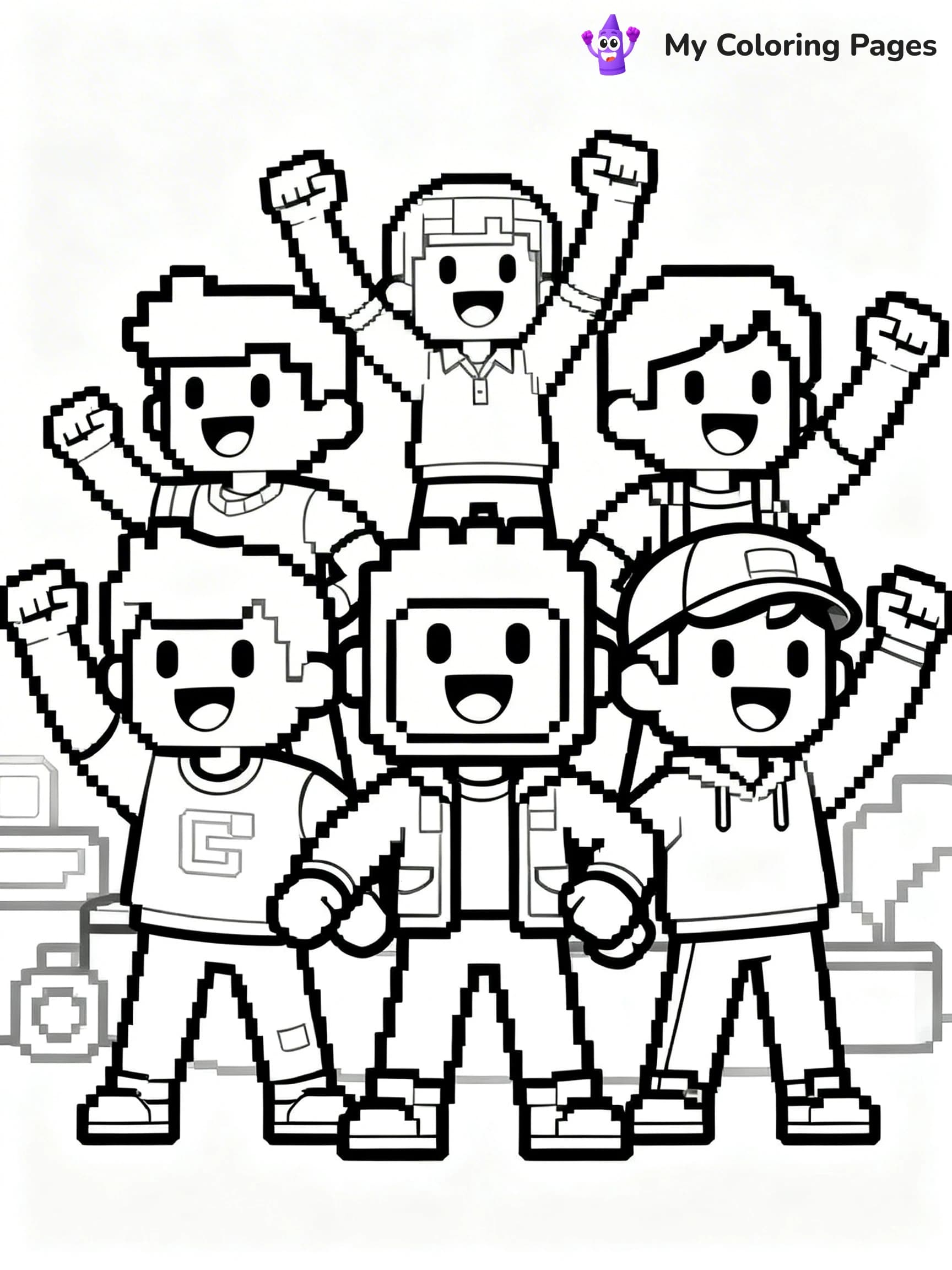 Stumble Guys Coloring Pages - 14