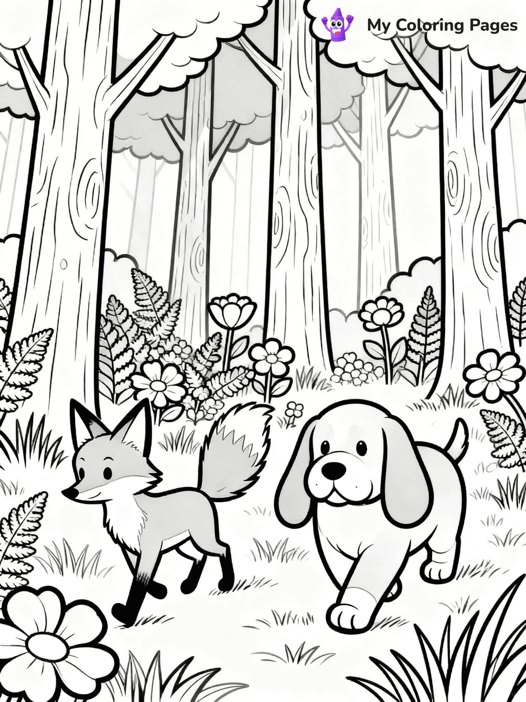 The Fox And The Hound Coloring Pages - 11