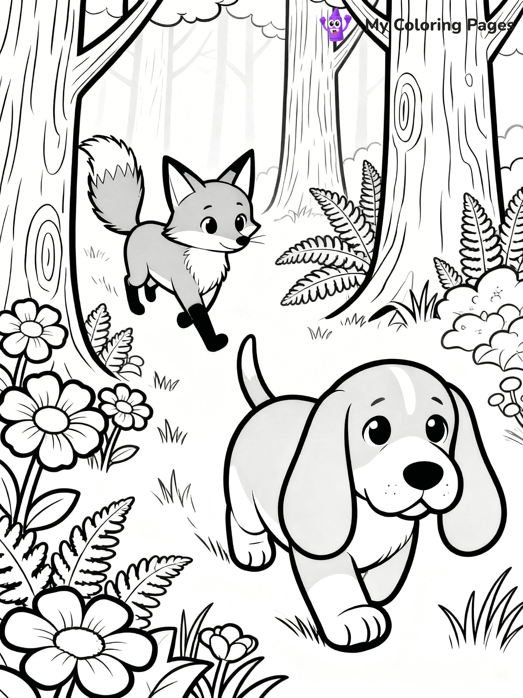 The Fox And The Hound Coloring Pages - 3
