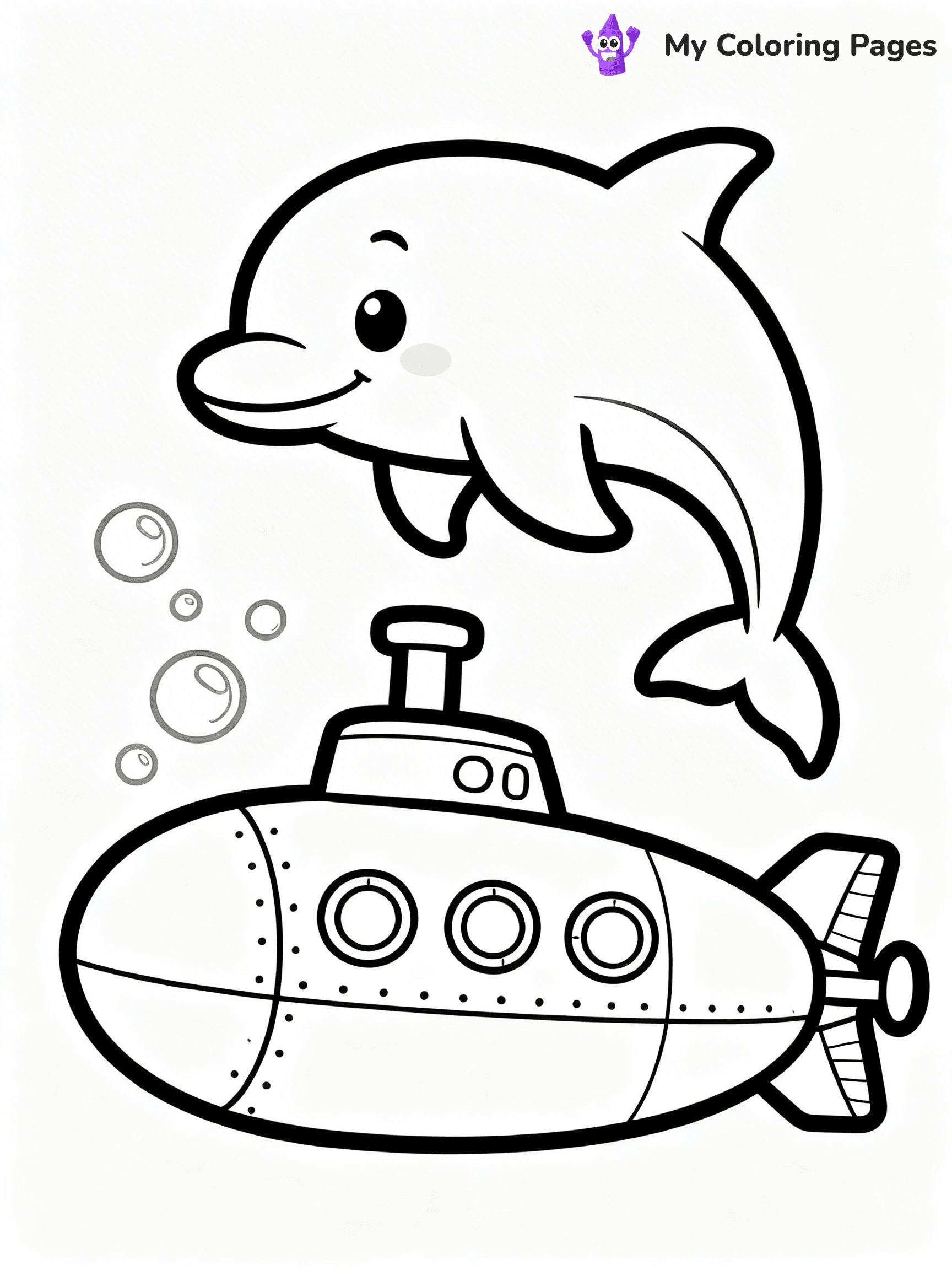 Submarine Coloring Pages - 21