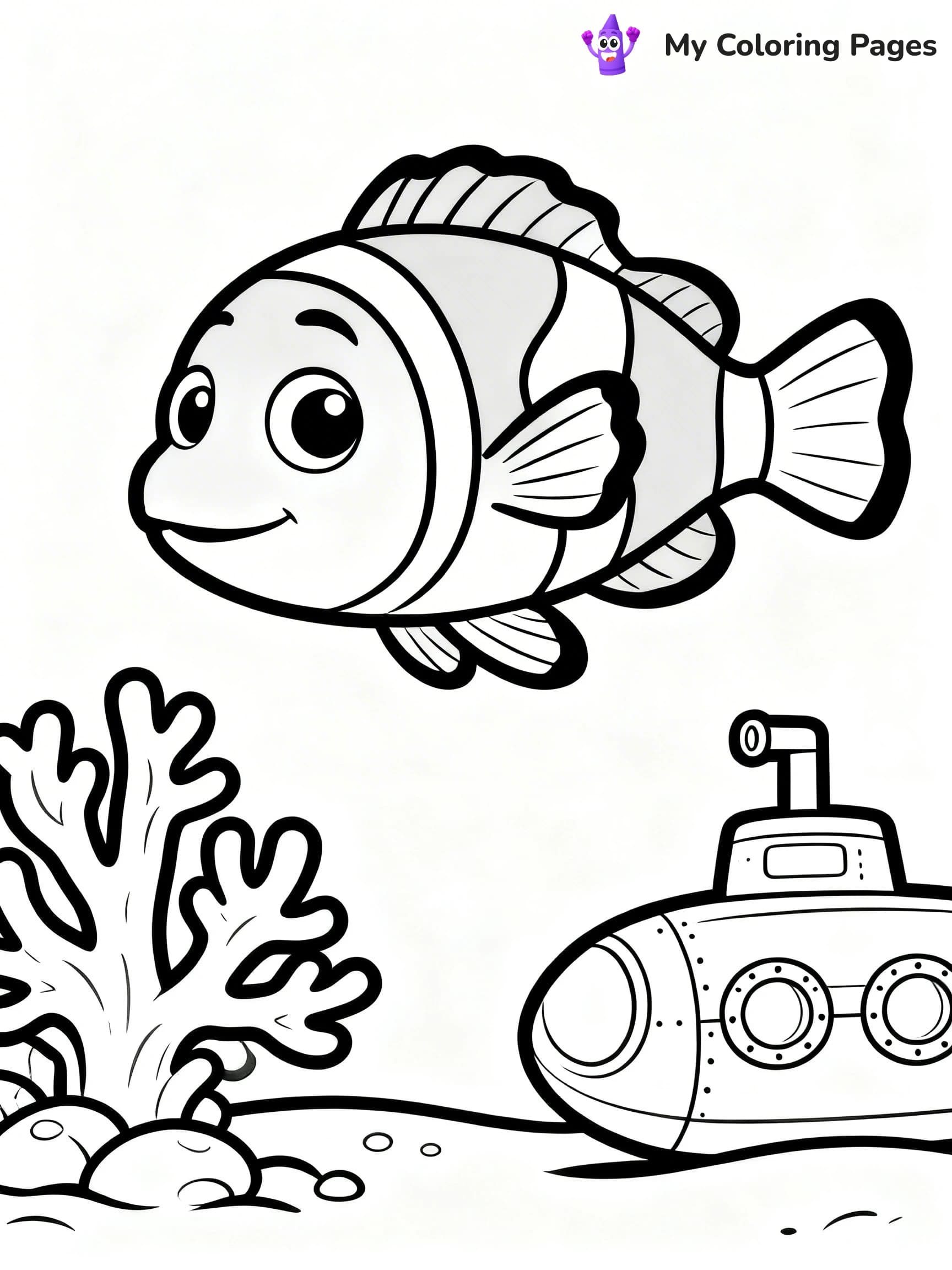 Submarine Coloring Pages - 17