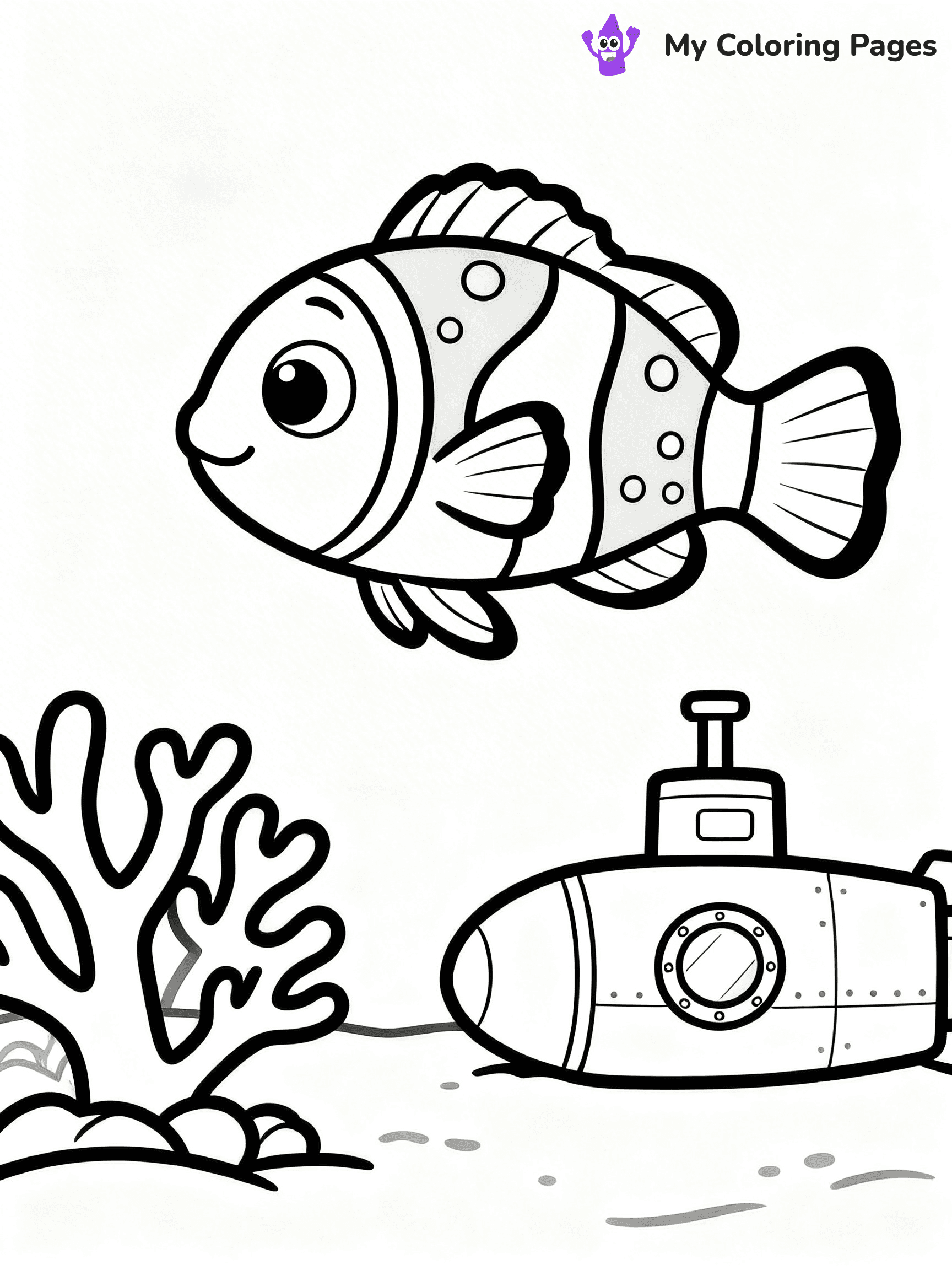 Submarine Coloring Pages - 15