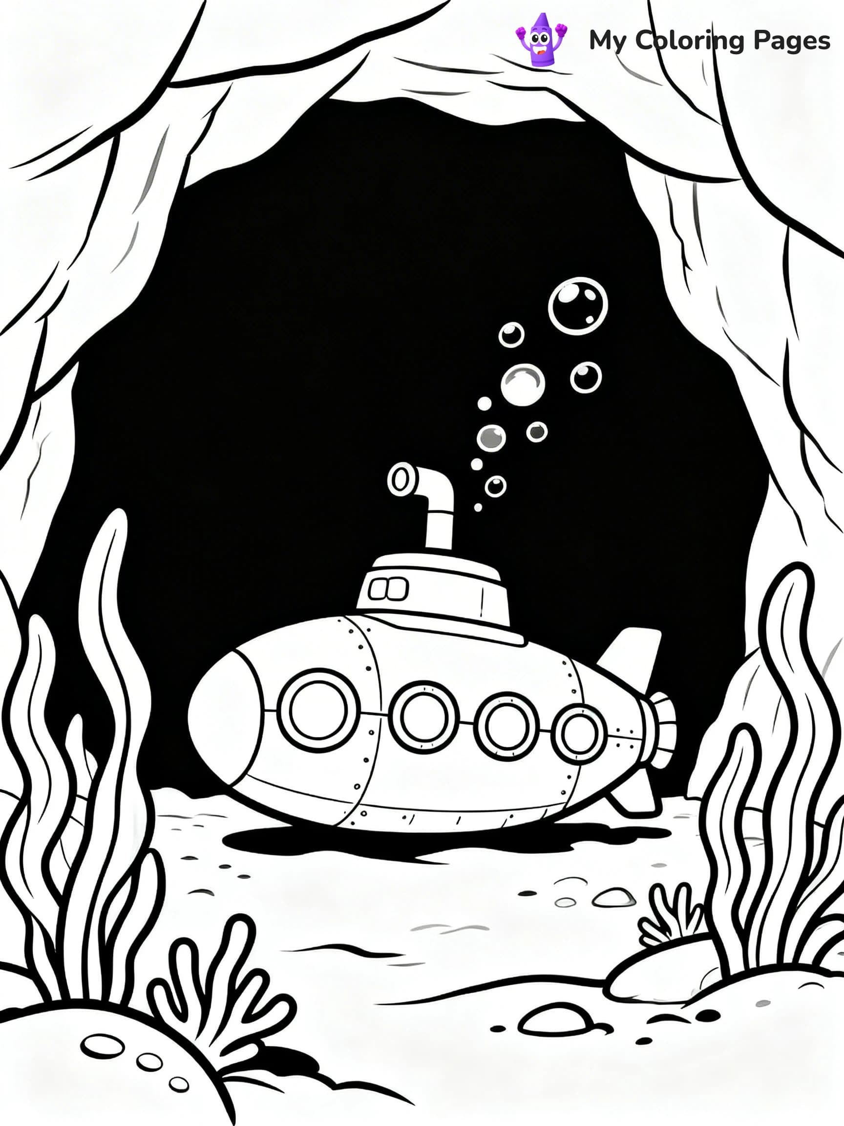 Submarine Coloring Pages - 13