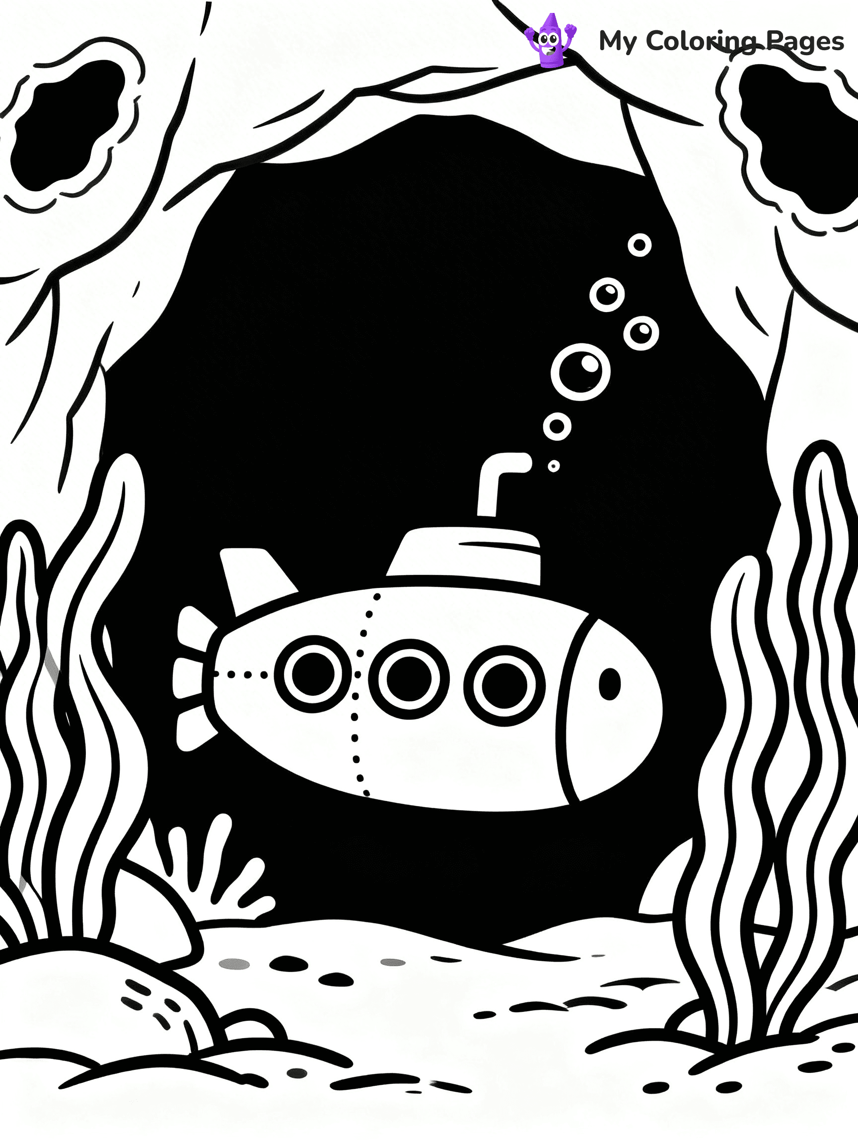 Submarine Coloring Pages - 8