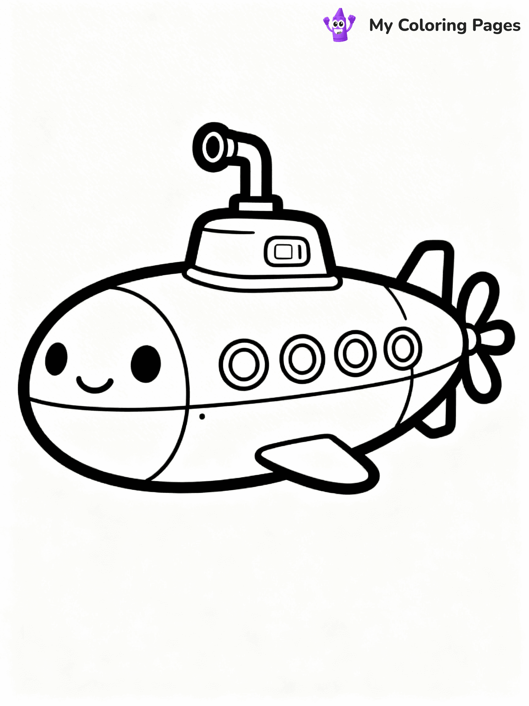 Submarine Coloring Pages - 7