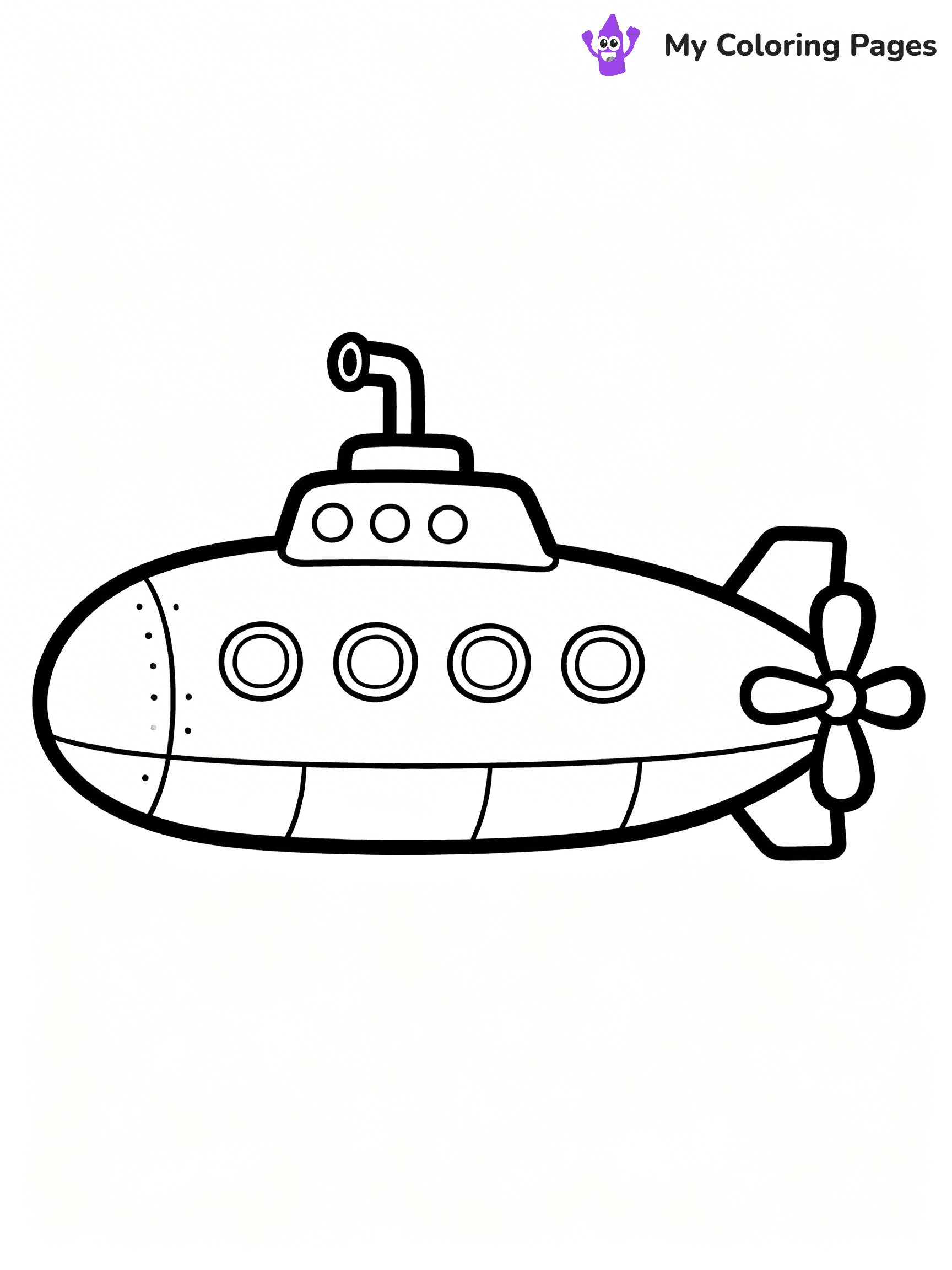 Submarine Coloring Pages - 4
