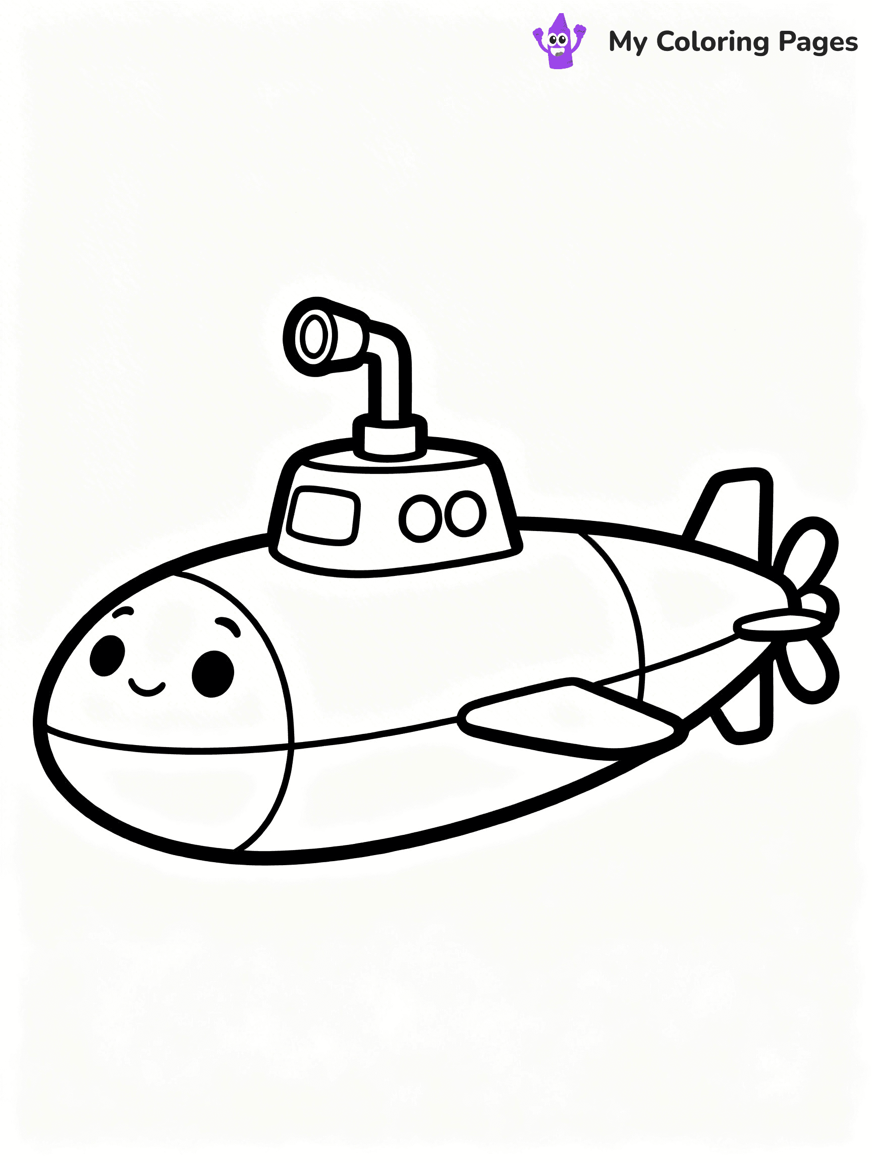 Submarine Coloring Pages - 3