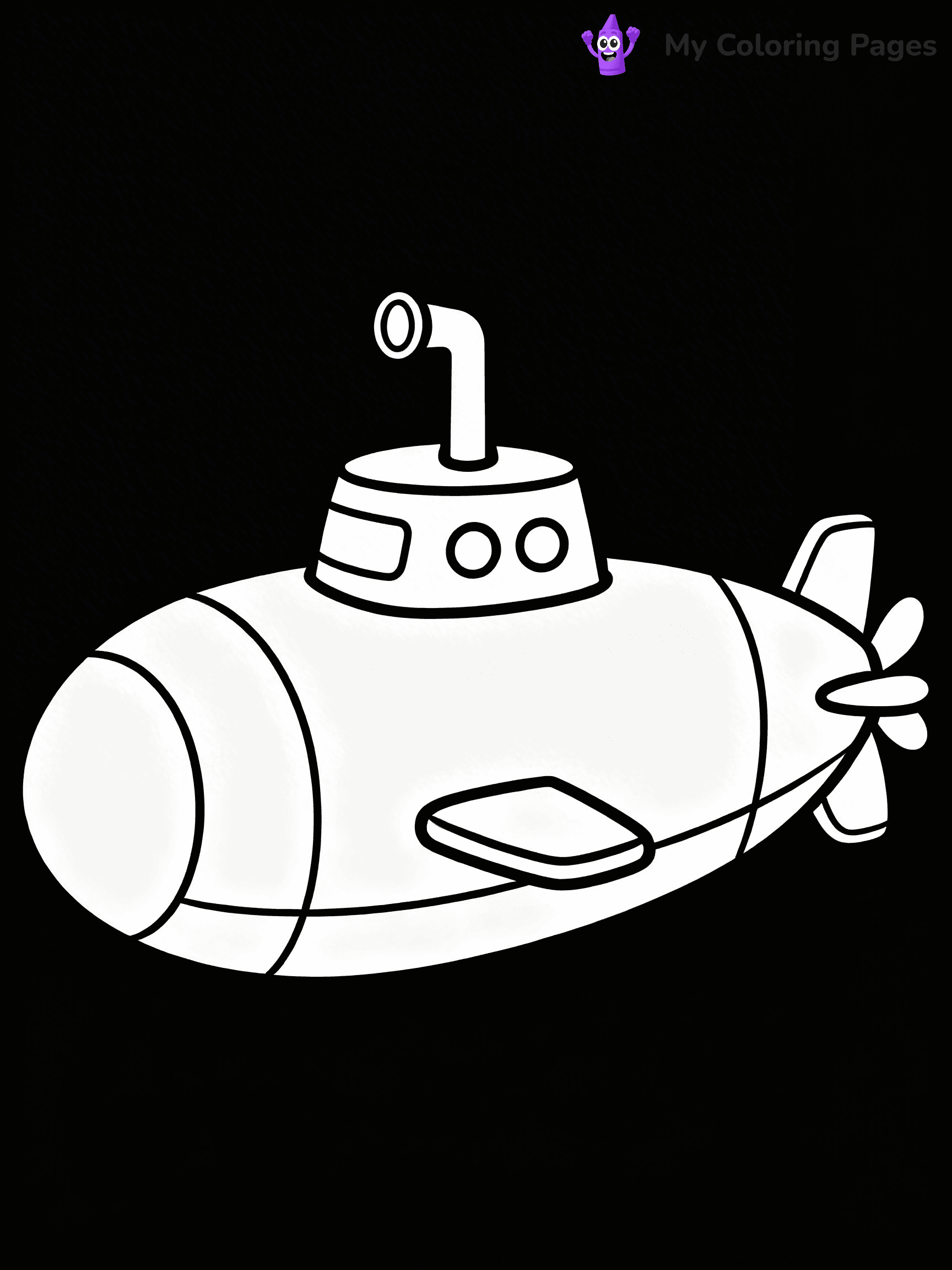 Submarine Coloring Pages - 2
