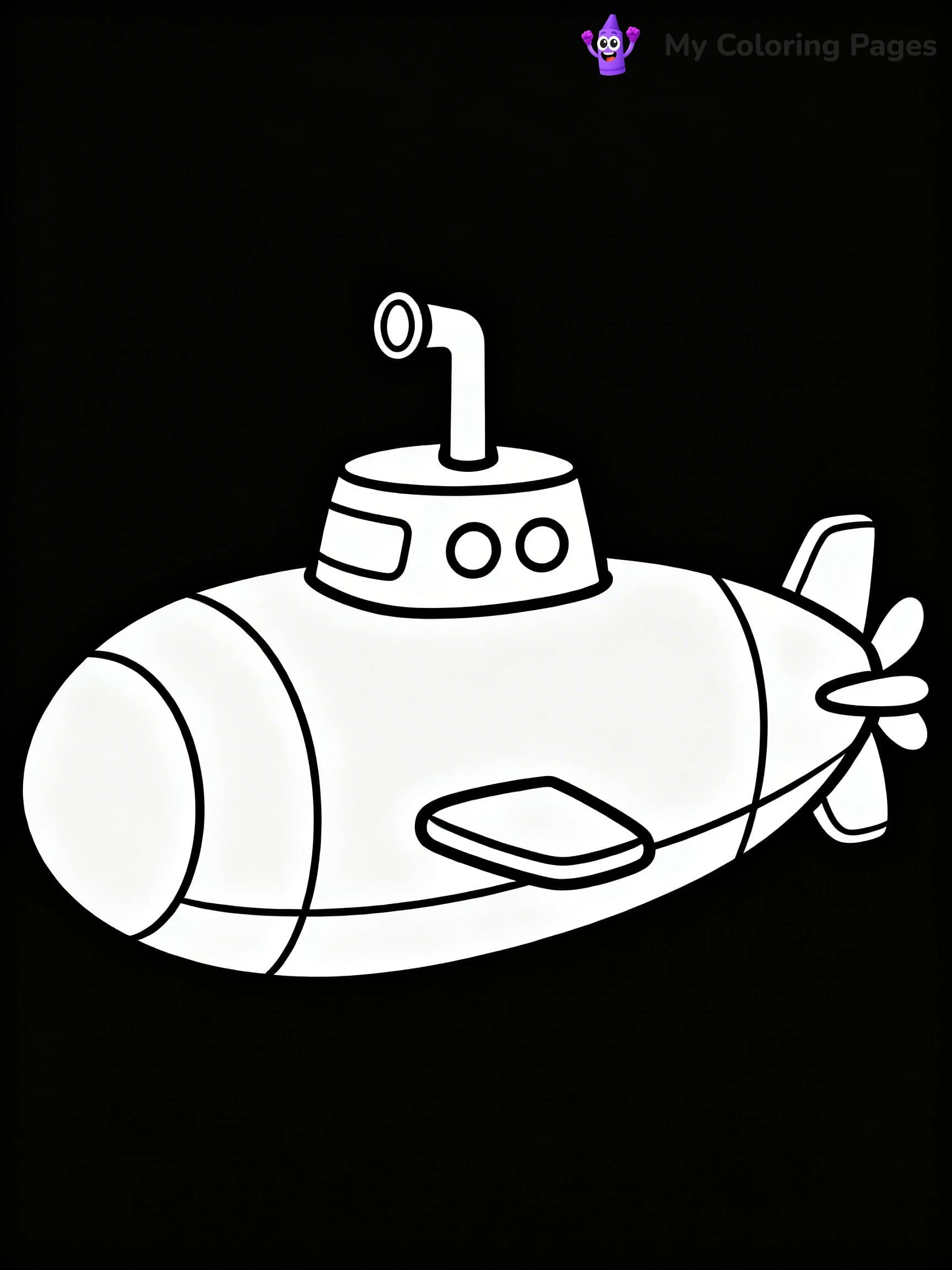 Submarine Coloring Pages - 2
