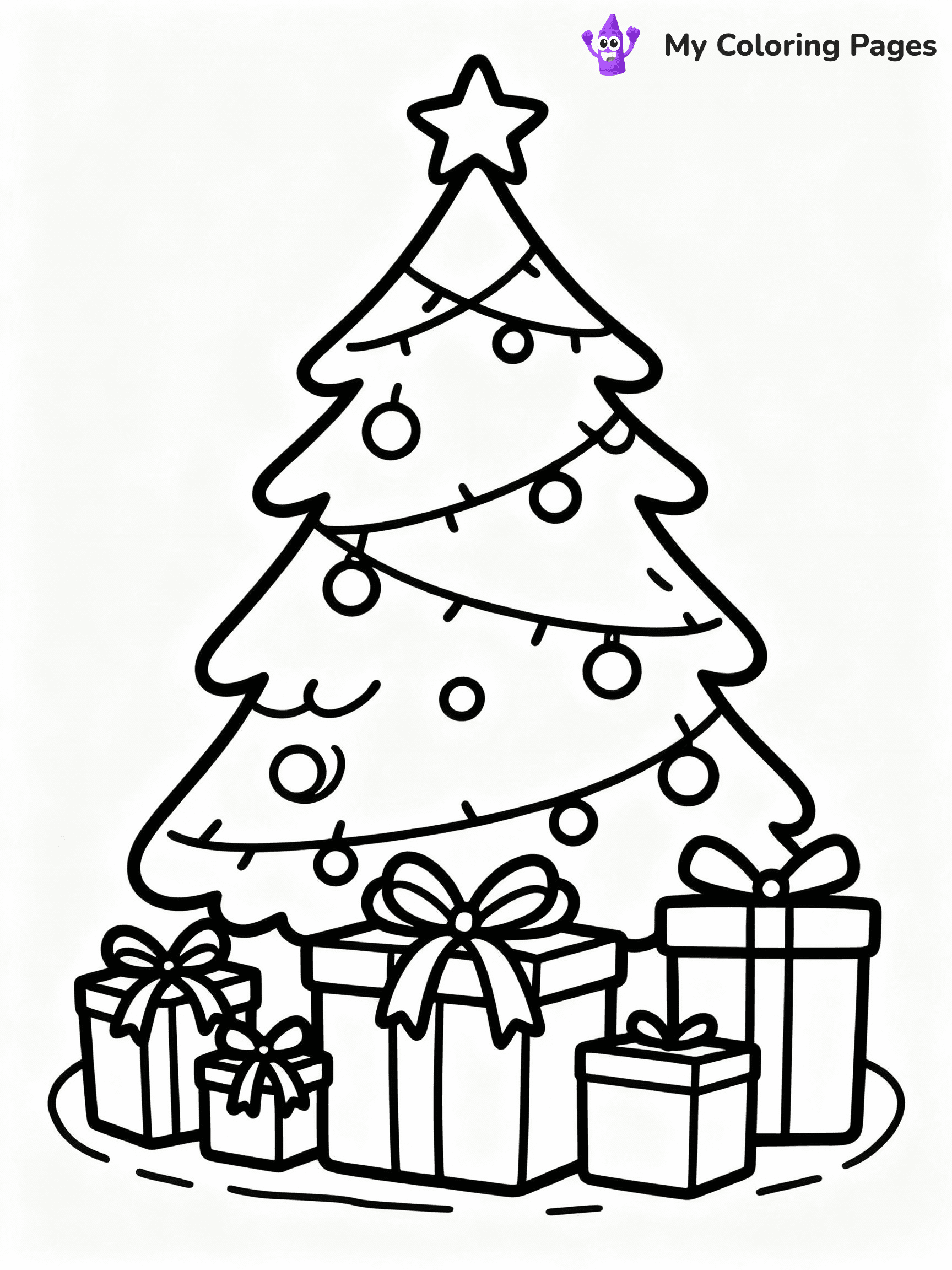 ⚠️ CRITICAL REQUIREMENT - ABSOLUTE BLACK AND WHITE ONLY ⚠️
This MUST be a BLACK AND WHITE line drawing ONLY. NO COLORS whatsoever.
- ONLY pure black lines (#000000) on pure white background (#FFFFFF)
- ABSOLUTELY NO colors, NO shading, NO gradients, NO grayscale
- If there are ANY colors in the output, the image is REJECTED
- This is a COLORING PAGE - meant to be COLORED IN by children
- The output must be UNCOLORED line art ready for coloring
⚠️ SUBJECT TO DRAW: Presents under a decorated Christmas tree, with bows and ribbons, whimsical style
(REMEMBER: Output must be BLACK AND WHITE line art only, NOT colored!)
# COLORING PAGE: BLACK OUTLINES ONLY - WHITE BACKGROUND MANDATORY
Create a **coloring book page** using EXACTLY two values: black lines, white space.
## NON-NEGOTIABLE BINARY RULES
- **ONLY #000000 (black) and #FFFFFF (white)** - NO other values exist
- **EVERY PIXEL = BLACK OR WHITE** - no gray/shading/antialiasing
- **WHITE BACKGROUND MANDATORY** - entire canvas stays white
- **ALL SHAPES HOLLOW** - everything is empty outlines waiting to be colored
- **FORBIDDEN:** fills, shading, gradients, patterns, textures, colors
- **NO SOLID REGIONS** - if it's not a thin line, it's wrong
## Universal Line Standards
- Black outlines ONLY - thin, uniform weight
- Every shape completely empty inside
- Closed contours suitable for coloring
- Clean flat illustration with appropriate detail - zero depth/3D/realism
- **Style:** Whimsical Doodle Art Alley - rounded, friendly outlines with age-appropriate detail (unless specified)
## Everything = Detailed Outline Only
- Characters/animals: hollow shapes with clear features
- Objects/clothing: empty contours with appropriate details
- Backgrounds/scenery: line work only
- Natural elements: outlined forms
- Dark/night areas: don't exist (use outlined symbols)
- Textures/patterns: convert to outlined decorative elements
## The Test
Can a child color EVERY white space with crayons? If any area is pre-filled/shaded/gray, it FAILS. Every shape must be waiting to receive color.
**FINAL OUTPUT**: Binary coloring page. Black lines define shapes. White spaces ready for coloring. Nothing else exists. No exceptions. Print-ready.
⚠️ FINAL REMINDER: Draw the subject "Presents under a decorated Christmas tree, with bows and ribbons, whimsical style" as BLACK AND WHITE line art. Zero colors in output.