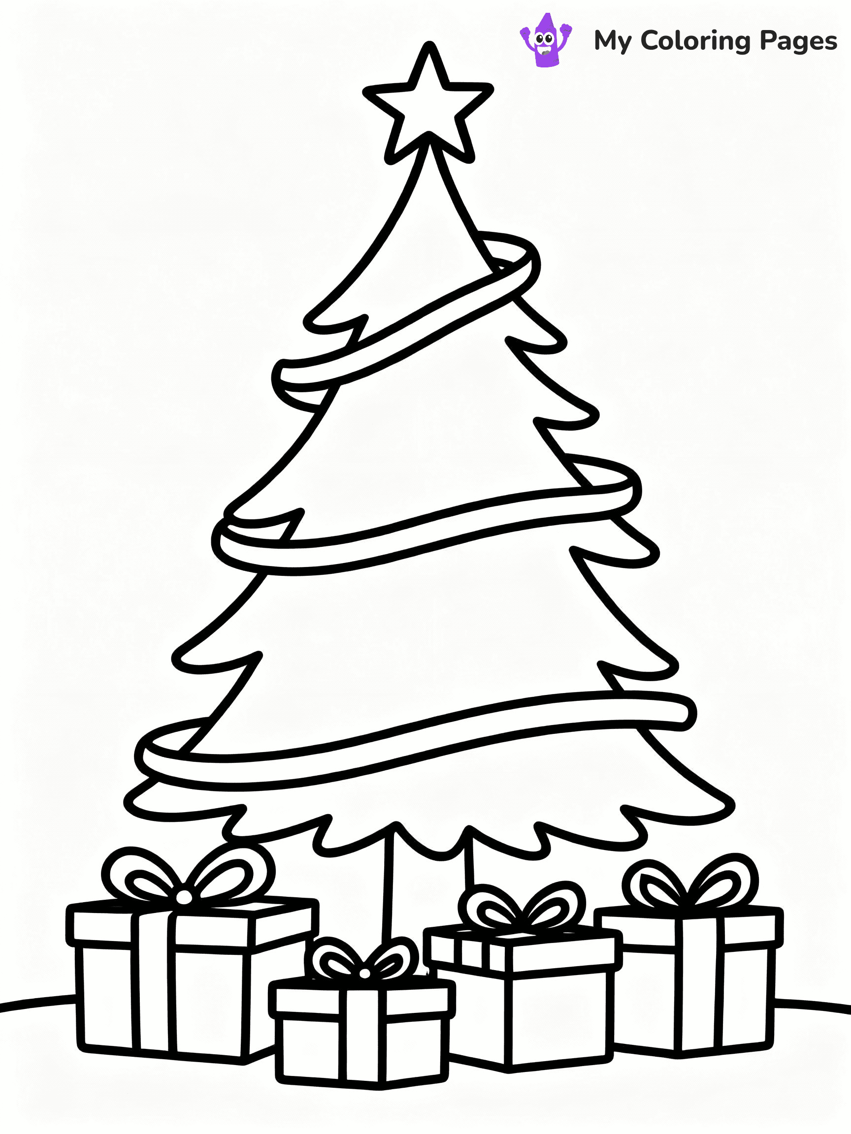 ⚠️ CRITICAL REQUIREMENT - ABSOLUTE BLACK AND WHITE ONLY ⚠️
This MUST be a BLACK AND WHITE line drawing ONLY. NO COLORS whatsoever.
- ONLY pure black lines (#000000) on pure white background (#FFFFFF)
- ABSOLUTELY NO colors, NO shading, NO gradients, NO grayscale
- If there are ANY colors in the output, the image is REJECTED
- This is a COLORING PAGE - meant to be COLORED IN by children
- The output must be UNCOLORED line art ready for coloring
⚠️ SUBJECT TO DRAW: Presents under a decorated Christmas tree, with bows and ribbons, whimsical style
(REMEMBER: Output must be BLACK AND WHITE line art only, NOT colored!)
# COLORING PAGE: BLACK OUTLINES ONLY - WHITE BACKGROUND MANDATORY
Create a **coloring book page** using EXACTLY two values: black lines, white space.
## NON-NEGOTIABLE BINARY RULES
- **ONLY #000000 (black) and #FFFFFF (white)** - NO other values exist
- **EVERY PIXEL = BLACK OR WHITE** - no gray/shading/antialiasing
- **WHITE BACKGROUND MANDATORY** - entire canvas stays white
- **ALL SHAPES HOLLOW** - everything is empty outlines waiting to be colored
- **FORBIDDEN:** fills, shading, gradients, patterns, textures, colors
- **NO SOLID REGIONS** - if it's not a thin line, it's wrong
## Universal Line Standards
- Black outlines ONLY - thin, uniform weight
- Every shape completely empty inside
- Closed contours suitable for coloring
- Clean flat illustration with appropriate detail - zero depth/3D/realism
- **Style:** Whimsical Doodle Art Alley - rounded, friendly outlines with age-appropriate detail (unless specified)
## Everything = Detailed Outline Only
- Characters/animals: hollow shapes with clear features
- Objects/clothing: empty contours with appropriate details
- Backgrounds/scenery: line work only
- Natural elements: outlined forms
- Dark/night areas: don't exist (use outlined symbols)
- Textures/patterns: convert to outlined decorative elements
## The Test
Can a child color EVERY white space with crayons? If any area is pre-filled/shaded/gray, it FAILS. Every shape must be waiting to receive color.
**FINAL OUTPUT**: Binary coloring page. Black lines define shapes. White spaces ready for coloring. Nothing else exists. No exceptions. Print-ready.
⚠️ FINAL REMINDER: Draw the subject "Presents under a decorated Christmas tree, with bows and ribbons, whimsical style" as BLACK AND WHITE line art. Zero colors in output.