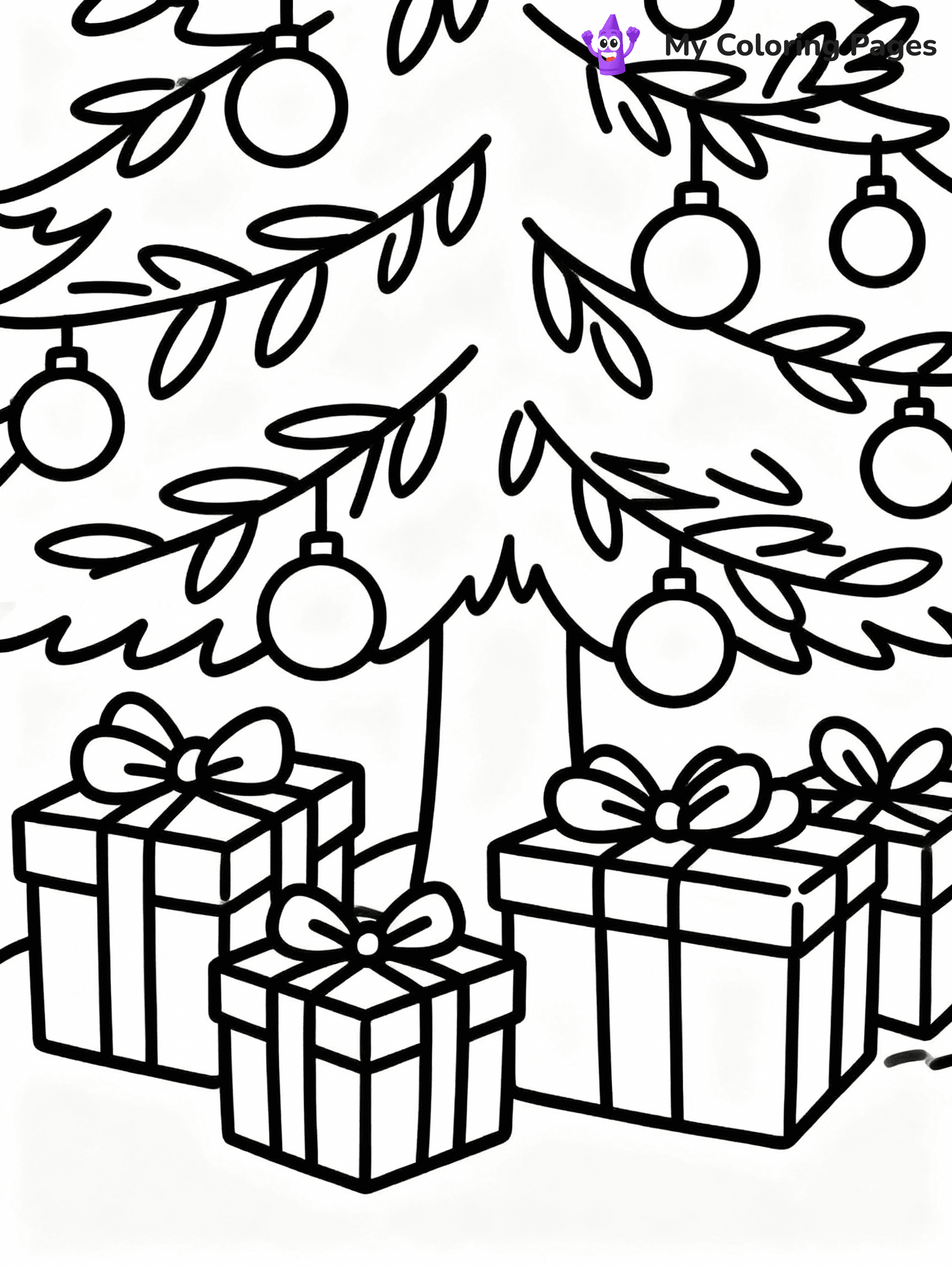 ⚠️ CRITICAL REQUIREMENT - ABSOLUTE BLACK AND WHITE ONLY ⚠️
This MUST be a BLACK AND WHITE line drawing ONLY. NO COLORS whatsoever.
- ONLY pure black lines (#000000) on pure white background (#FFFFFF)
- ABSOLUTELY NO colors, NO shading, NO gradients, NO grayscale
- If there are ANY colors in the output, the image is REJECTED
- This is a COLORING PAGE - meant to be COLORED IN by children
- The output must be UNCOLORED line art ready for coloring
⚠️ SUBJECT TO DRAW: Presents under a decorated Christmas tree, with bows and ribbons, whimsical style
(REMEMBER: Output must be BLACK AND WHITE line art only, NOT colored!)
# COLORING PAGE: BLACK OUTLINES ONLY - WHITE BACKGROUND MANDATORY
Create a **coloring book page** using EXACTLY two values: black lines, white space.
## NON-NEGOTIABLE BINARY RULES
- **ONLY #000000 (black) and #FFFFFF (white)** - NO other values exist
- **EVERY PIXEL = BLACK OR WHITE** - no gray/shading/antialiasing
- **WHITE BACKGROUND MANDATORY** - entire canvas stays white
- **ALL SHAPES HOLLOW** - everything is empty outlines waiting to be colored
- **FORBIDDEN:** fills, shading, gradients, patterns, textures, colors
- **NO SOLID REGIONS** - if it's not a thin line, it's wrong
## Universal Line Standards
- Black outlines ONLY - thin, uniform weight
- Every shape completely empty inside
- Closed contours suitable for coloring
- Clean flat illustration with appropriate detail - zero depth/3D/realism
- **Style:** Whimsical Doodle Art Alley - rounded, friendly outlines with age-appropriate detail (unless specified)
## Everything = Detailed Outline Only
- Characters/animals: hollow shapes with clear features
- Objects/clothing: empty contours with appropriate details
- Backgrounds/scenery: line work only
- Natural elements: outlined forms
- Dark/night areas: don't exist (use outlined symbols)
- Textures/patterns: convert to outlined decorative elements
## The Test
Can a child color EVERY white space with crayons? If any area is pre-filled/shaded/gray, it FAILS. Every shape must be waiting to receive color.
**FINAL OUTPUT**: Binary coloring page. Black lines define shapes. White spaces ready for coloring. Nothing else exists. No exceptions. Print-ready.
⚠️ FINAL REMINDER: Draw the subject "Presents under a decorated Christmas tree, with bows and ribbons, whimsical style" as BLACK AND WHITE line art. Zero colors in output.