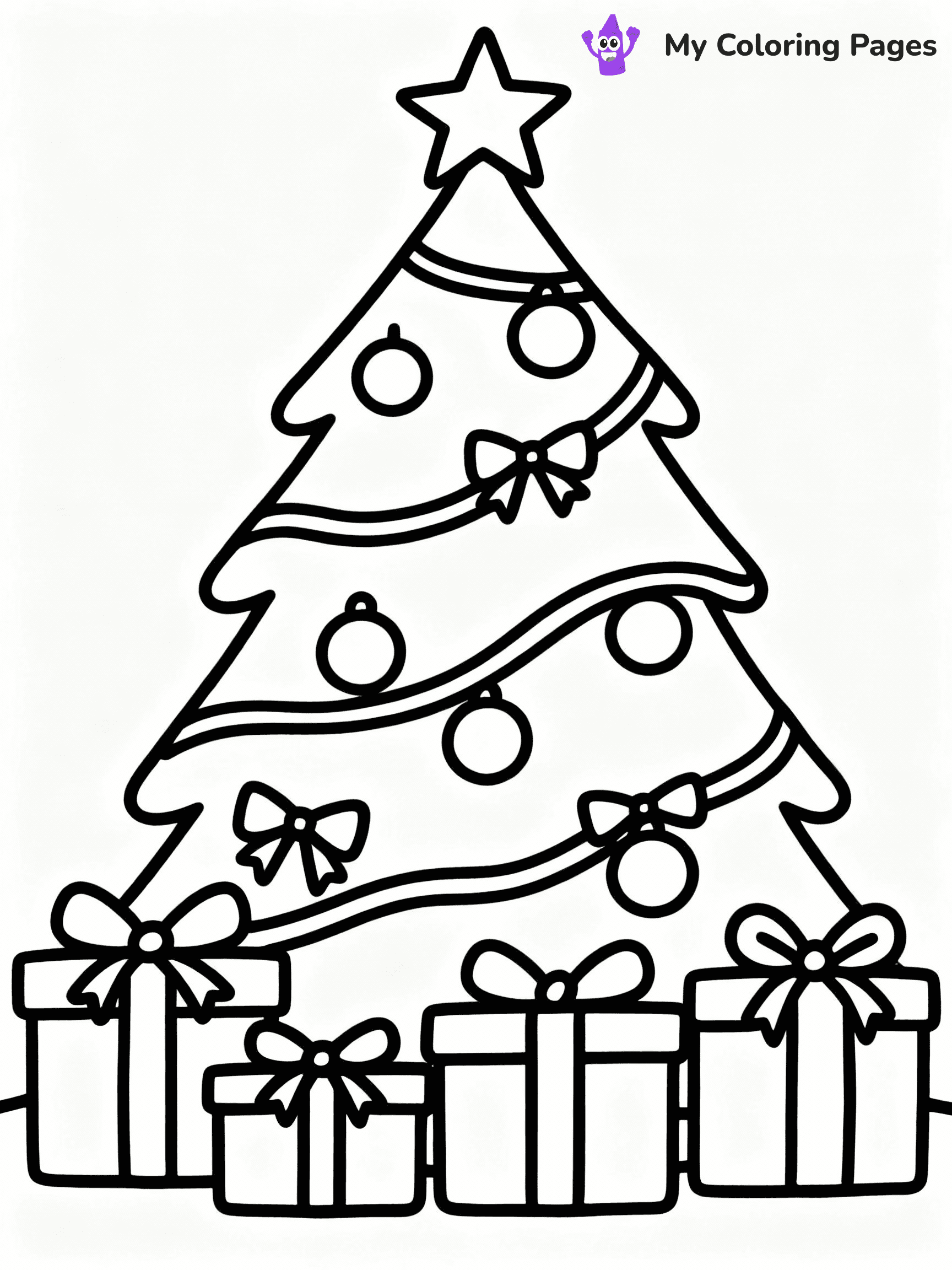 ⚠️ CRITICAL REQUIREMENT - ABSOLUTE BLACK AND WHITE ONLY ⚠️
This MUST be a BLACK AND WHITE line drawing ONLY. NO COLORS whatsoever.
- ONLY pure black lines (#000000) on pure white background (#FFFFFF)
- ABSOLUTELY NO colors, NO shading, NO gradients, NO grayscale
- If there are ANY colors in the output, the image is REJECTED
- This is a COLORING PAGE - meant to be COLORED IN by children
- The output must be UNCOLORED line art ready for coloring
⚠️ SUBJECT TO DRAW: Presents under a decorated Christmas tree, with bows and ribbons, whimsical style
(REMEMBER: Output must be BLACK AND WHITE line art only, NOT colored!)
# COLORING PAGE: BLACK OUTLINES ONLY - WHITE BACKGROUND MANDATORY
Create a **coloring book page** using EXACTLY two values: black lines, white space.
## NON-NEGOTIABLE BINARY RULES
- **ONLY #000000 (black) and #FFFFFF (white)** - NO other values exist
- **EVERY PIXEL = BLACK OR WHITE** - no gray/shading/antialiasing
- **WHITE BACKGROUND MANDATORY** - entire canvas stays white
- **ALL SHAPES HOLLOW** - everything is empty outlines waiting to be colored
- **FORBIDDEN:** fills, shading, gradients, patterns, textures, colors
- **NO SOLID REGIONS** - if it's not a thin line, it's wrong
## Universal Line Standards
- Black outlines ONLY - thin, uniform weight
- Every shape completely empty inside
- Closed contours suitable for coloring
- Clean flat illustration with appropriate detail - zero depth/3D/realism
- **Style:** Whimsical Doodle Art Alley - rounded, friendly outlines with age-appropriate detail (unless specified)
## Everything = Detailed Outline Only
- Characters/animals: hollow shapes with clear features
- Objects/clothing: empty contours with appropriate details
- Backgrounds/scenery: line work only
- Natural elements: outlined forms
- Dark/night areas: don't exist (use outlined symbols)
- Textures/patterns: convert to outlined decorative elements
## The Test
Can a child color EVERY white space with crayons? If any area is pre-filled/shaded/gray, it FAILS. Every shape must be waiting to receive color.
**FINAL OUTPUT**: Binary coloring page. Black lines define shapes. White spaces ready for coloring. Nothing else exists. No exceptions. Print-ready.
⚠️ FINAL REMINDER: Draw the subject "Presents under a decorated Christmas tree, with bows and ribbons, whimsical style" as BLACK AND WHITE line art. Zero colors in output.