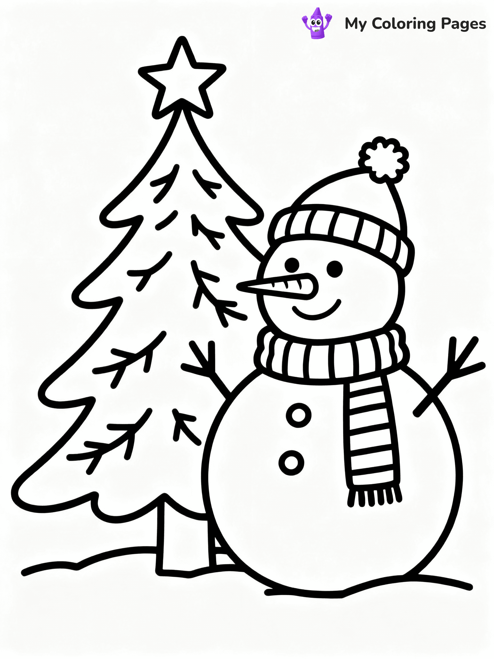 ⚠️ CRITICAL REQUIREMENT - ABSOLUTE BLACK AND WHITE ONLY ⚠️
This MUST be a BLACK AND WHITE line drawing ONLY. NO COLORS whatsoever.
- ONLY pure black lines (#000000) on pure white background (#FFFFFF)
- ABSOLUTELY NO colors, NO shading, NO gradients, NO grayscale
- If there are ANY colors in the output, the image is REJECTED
- This is a COLORING PAGE - meant to be COLORED IN by children
- The output must be UNCOLORED line art ready for coloring
⚠️ SUBJECT TO DRAW: Snowman beside a Christmas tree, wearing a scarf and hat, cheerful style
(REMEMBER: Output must be BLACK AND WHITE line art only, NOT colored!)
# COLORING PAGE: BLACK OUTLINES ONLY - WHITE BACKGROUND MANDATORY
Create a **coloring book page** using EXACTLY two values: black lines, white space.
## NON-NEGOTIABLE BINARY RULES
- **ONLY #000000 (black) and #FFFFFF (white)** - NO other values exist
- **EVERY PIXEL = BLACK OR WHITE** - no gray/shading/antialiasing
- **WHITE BACKGROUND MANDATORY** - entire canvas stays white
- **ALL SHAPES HOLLOW** - everything is empty outlines waiting to be colored
- **FORBIDDEN:** fills, shading, gradients, patterns, textures, colors
- **NO SOLID REGIONS** - if it's not a thin line, it's wrong
## Universal Line Standards
- Black outlines ONLY - thin, uniform weight
- Every shape completely empty inside
- Closed contours suitable for coloring
- Clean flat illustration with appropriate detail - zero depth/3D/realism
- **Style:** Whimsical Doodle Art Alley - rounded, friendly outlines with age-appropriate detail (unless specified)
## Everything = Detailed Outline Only
- Characters/animals: hollow shapes with clear features
- Objects/clothing: empty contours with appropriate details
- Backgrounds/scenery: line work only
- Natural elements: outlined forms
- Dark/night areas: don't exist (use outlined symbols)
- Textures/patterns: convert to outlined decorative elements
## The Test
Can a child color EVERY white space with crayons? If any area is pre-filled/shaded/gray, it FAILS. Every shape must be waiting to receive color.
**FINAL OUTPUT**: Binary coloring page. Black lines define shapes. White spaces ready for coloring. Nothing else exists. No exceptions. Print-ready.
⚠️ FINAL REMINDER: Draw the subject "Snowman beside a Christmas tree, wearing a scarf and hat, cheerful style" as BLACK AND WHITE line art. Zero colors in output.