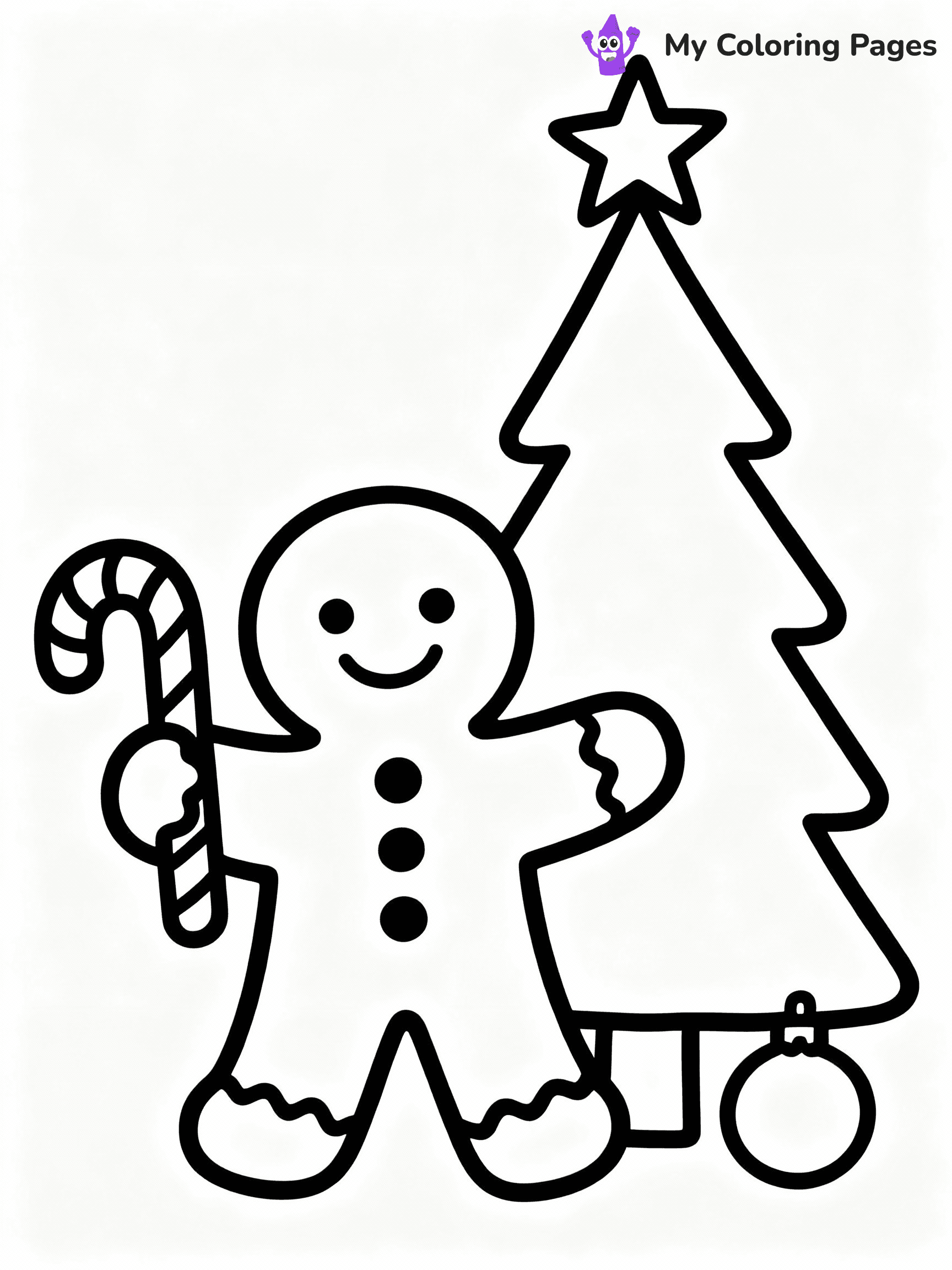 ⚠️ CRITICAL REQUIREMENT - ABSOLUTE BLACK AND WHITE ONLY ⚠️
This MUST be a BLACK AND WHITE line drawing ONLY. NO COLORS whatsoever.
- ONLY pure black lines (#000000) on pure white background (#FFFFFF)
- ABSOLUTELY NO colors, NO shading, NO gradients, NO grayscale
- If there are ANY colors in the output, the image is REJECTED
- This is a COLORING PAGE - meant to be COLORED IN by children
- The output must be UNCOLORED line art ready for coloring
⚠️ SUBJECT TO DRAW: Gingerbread man next to a Christmas tree, holding a candy cane, festive style
(REMEMBER: Output must be BLACK AND WHITE line art only, NOT colored!)
# COLORING PAGE: BLACK OUTLINES ONLY - WHITE BACKGROUND MANDATORY
Create a **coloring book page** using EXACTLY two values: black lines, white space.
## NON-NEGOTIABLE BINARY RULES
- **ONLY #000000 (black) and #FFFFFF (white)** - NO other values exist
- **EVERY PIXEL = BLACK OR WHITE** - no gray/shading/antialiasing
- **WHITE BACKGROUND MANDATORY** - entire canvas stays white
- **ALL SHAPES HOLLOW** - everything is empty outlines waiting to be colored
- **FORBIDDEN:** fills, shading, gradients, patterns, textures, colors
- **NO SOLID REGIONS** - if it's not a thin line, it's wrong
## Universal Line Standards
- Black outlines ONLY - thin, uniform weight
- Every shape completely empty inside
- Closed contours suitable for coloring
- Clean flat illustration with appropriate detail - zero depth/3D/realism
- **Style:** Whimsical Doodle Art Alley - rounded, friendly outlines with age-appropriate detail (unless specified)
## Everything = Detailed Outline Only
- Characters/animals: hollow shapes with clear features
- Objects/clothing: empty contours with appropriate details
- Backgrounds/scenery: line work only
- Natural elements: outlined forms
- Dark/night areas: don't exist (use outlined symbols)
- Textures/patterns: convert to outlined decorative elements
## The Test
Can a child color EVERY white space with crayons? If any area is pre-filled/shaded/gray, it FAILS. Every shape must be waiting to receive color.
**FINAL OUTPUT**: Binary coloring page. Black lines define shapes. White spaces ready for coloring. Nothing else exists. No exceptions. Print-ready.
⚠️ FINAL REMINDER: Draw the subject "Gingerbread man next to a Christmas tree, holding a candy cane, festive style" as BLACK AND WHITE line art. Zero colors in output.