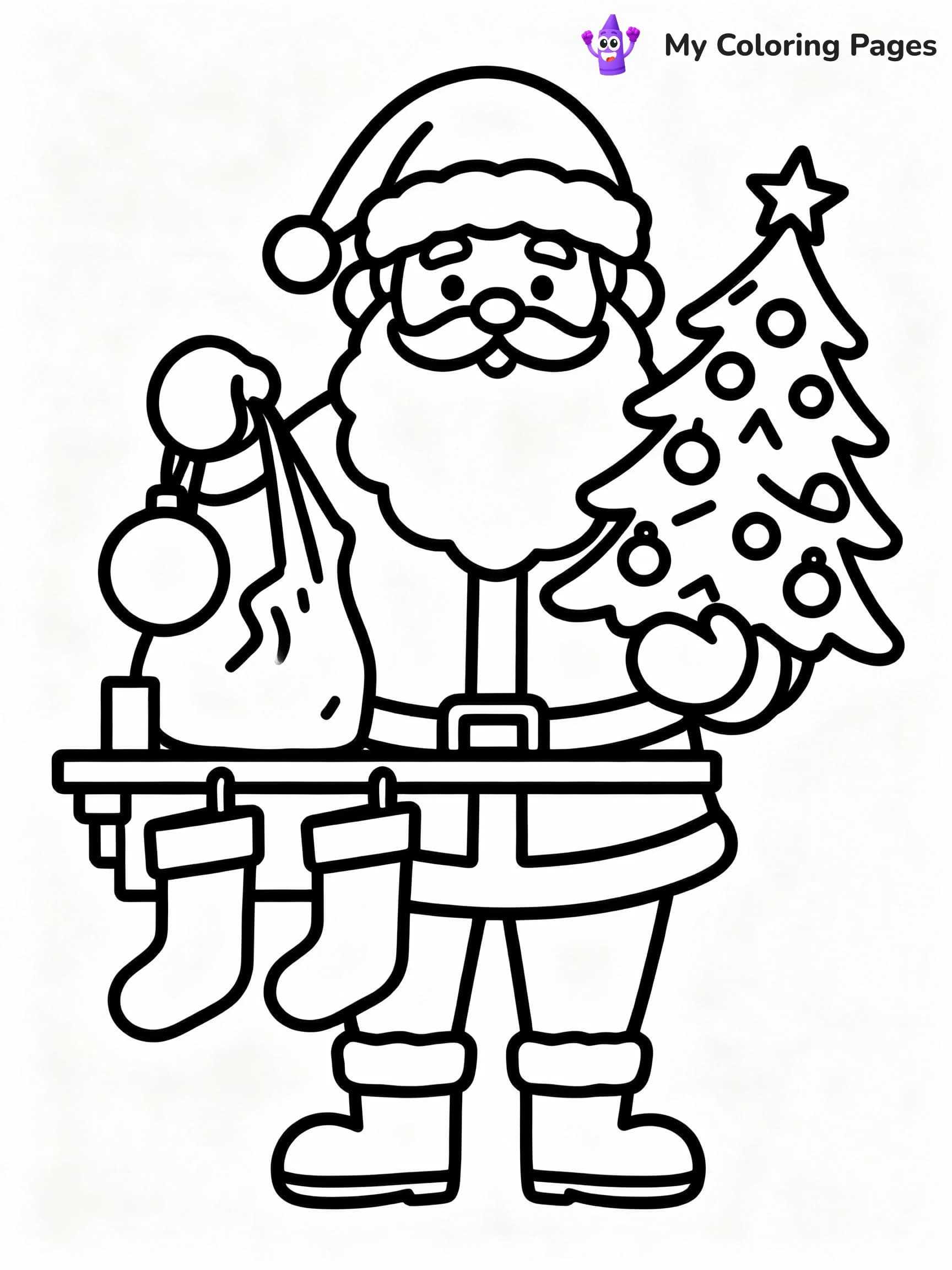 Christmas Tree Coloring Pages - 24