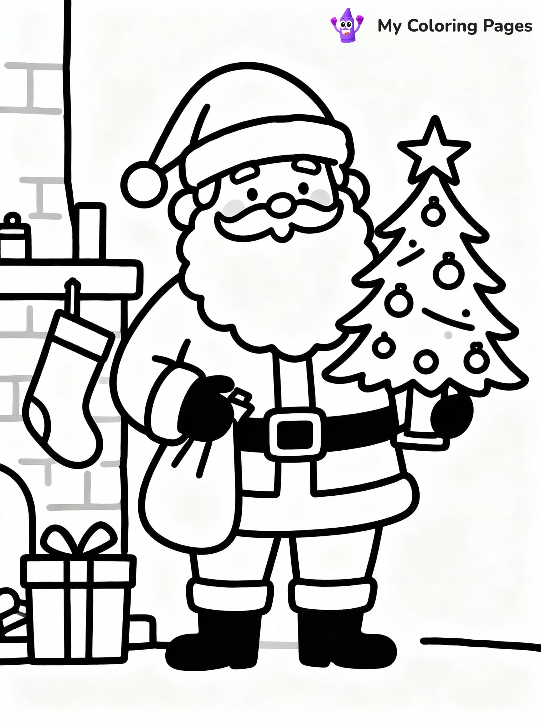 Christmas Tree Coloring Pages - 23