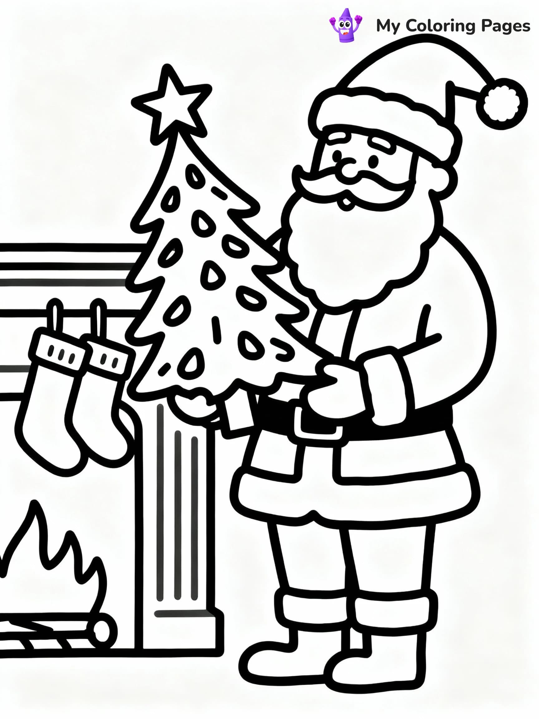 Christmas Tree Coloring Pages - 21