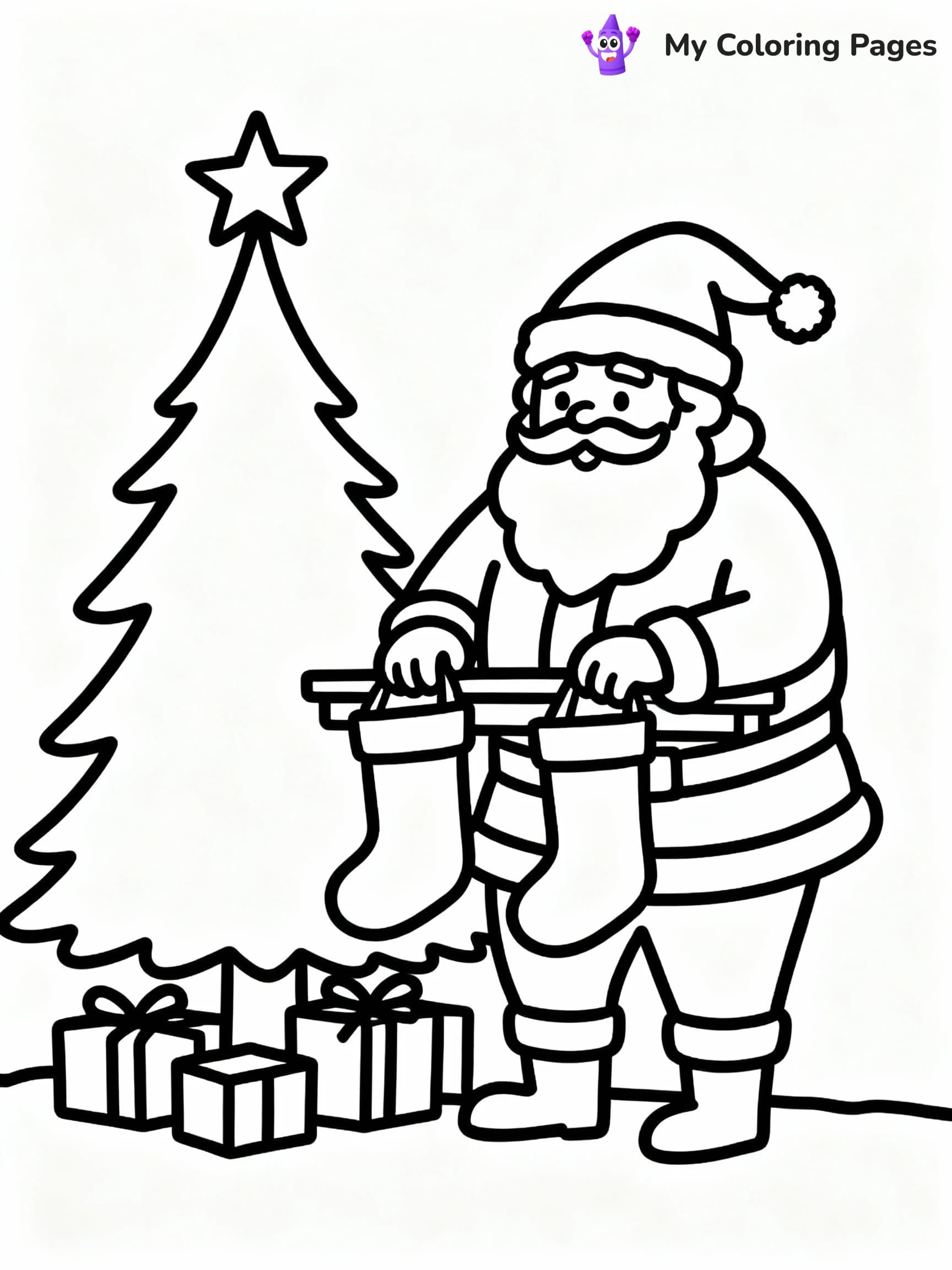Christmas Tree Coloring Pages - 16