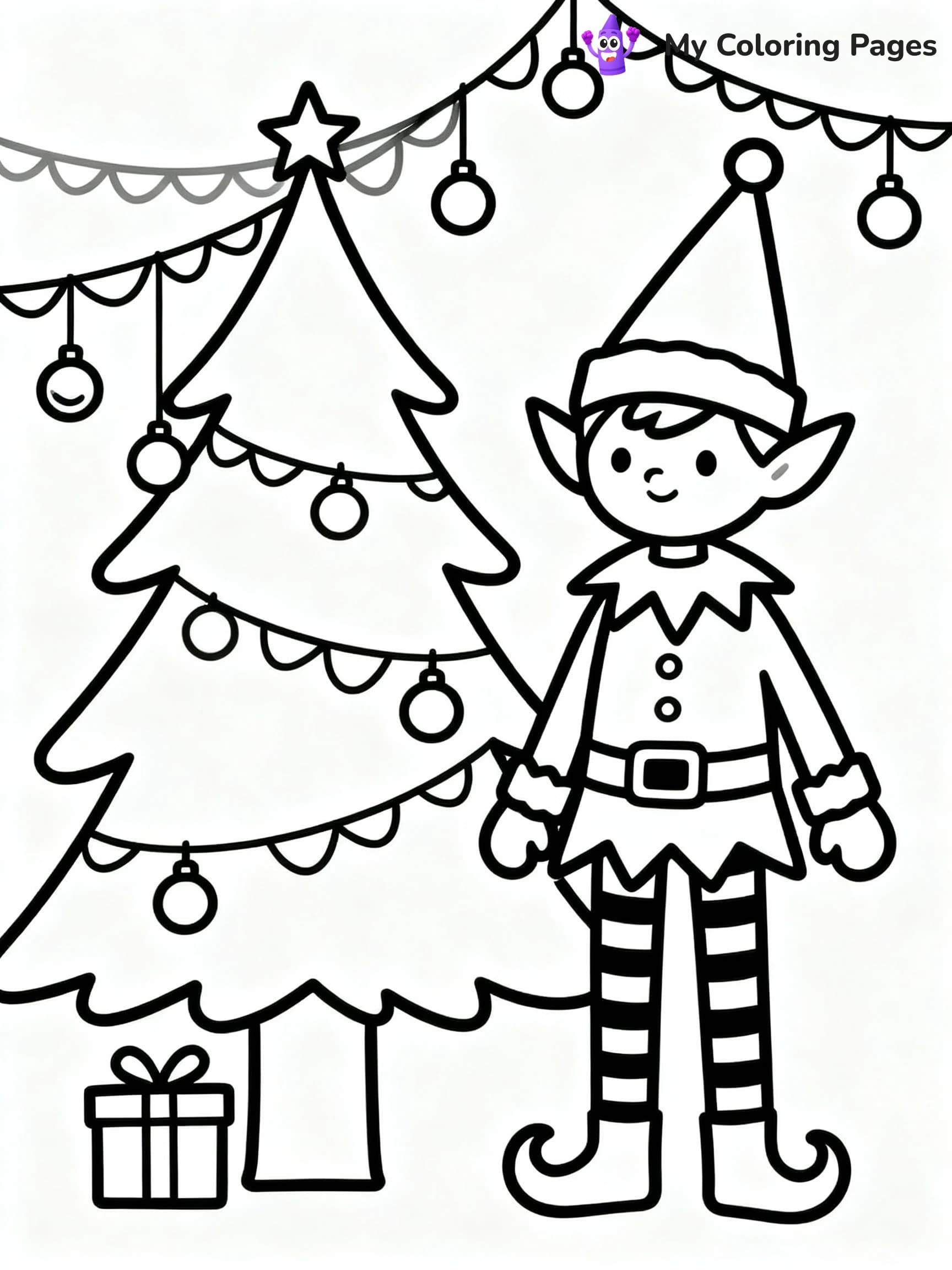 Christmas Tree Coloring Pages - 15