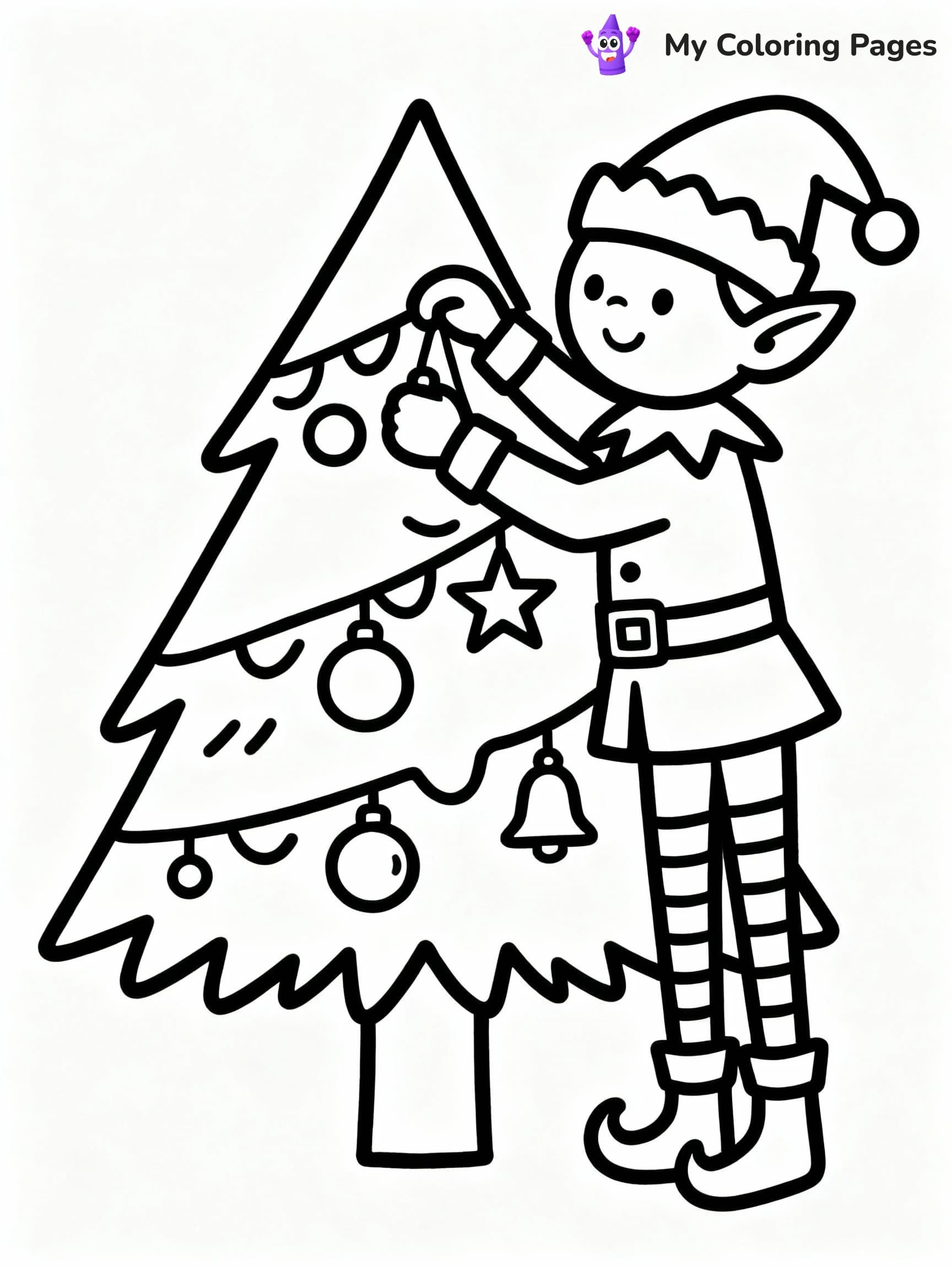 Christmas Tree Coloring Pages - 13