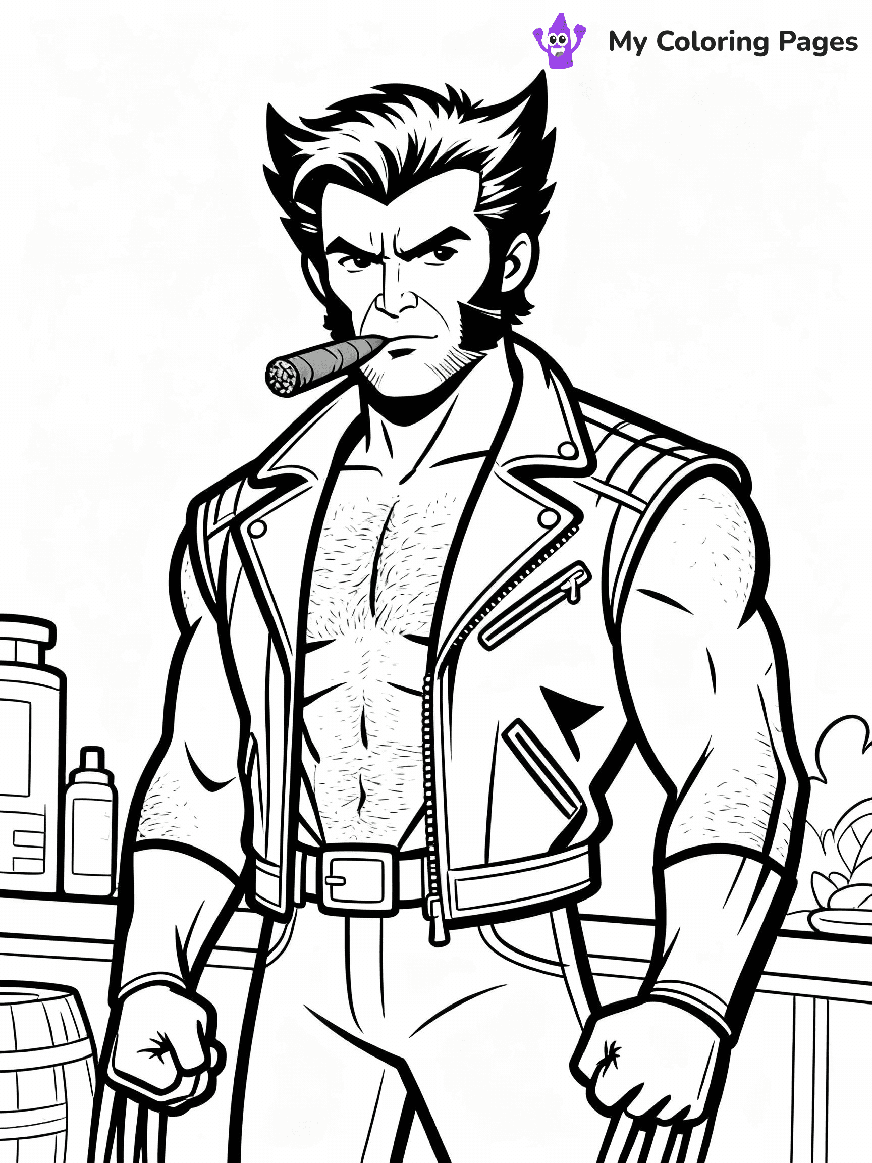 Wolverine Coloring Pages - 18