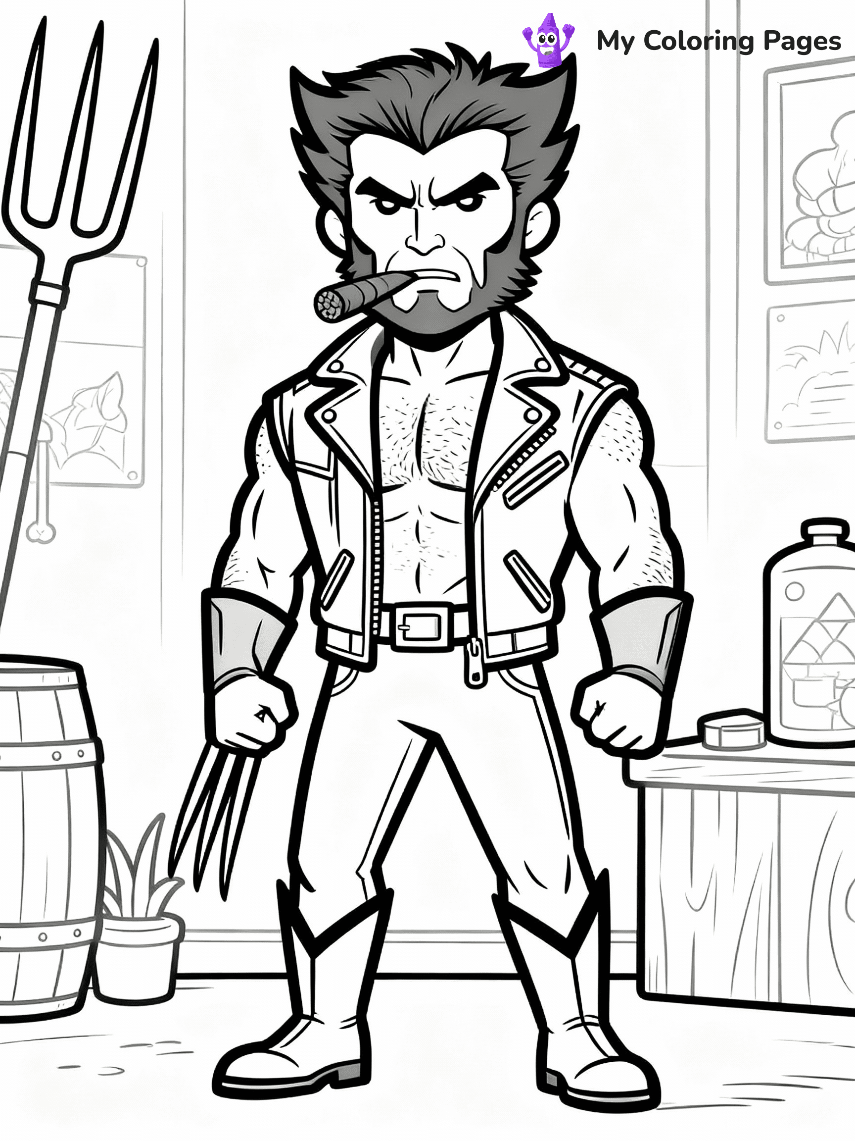Wolverine Coloring Pages - 14