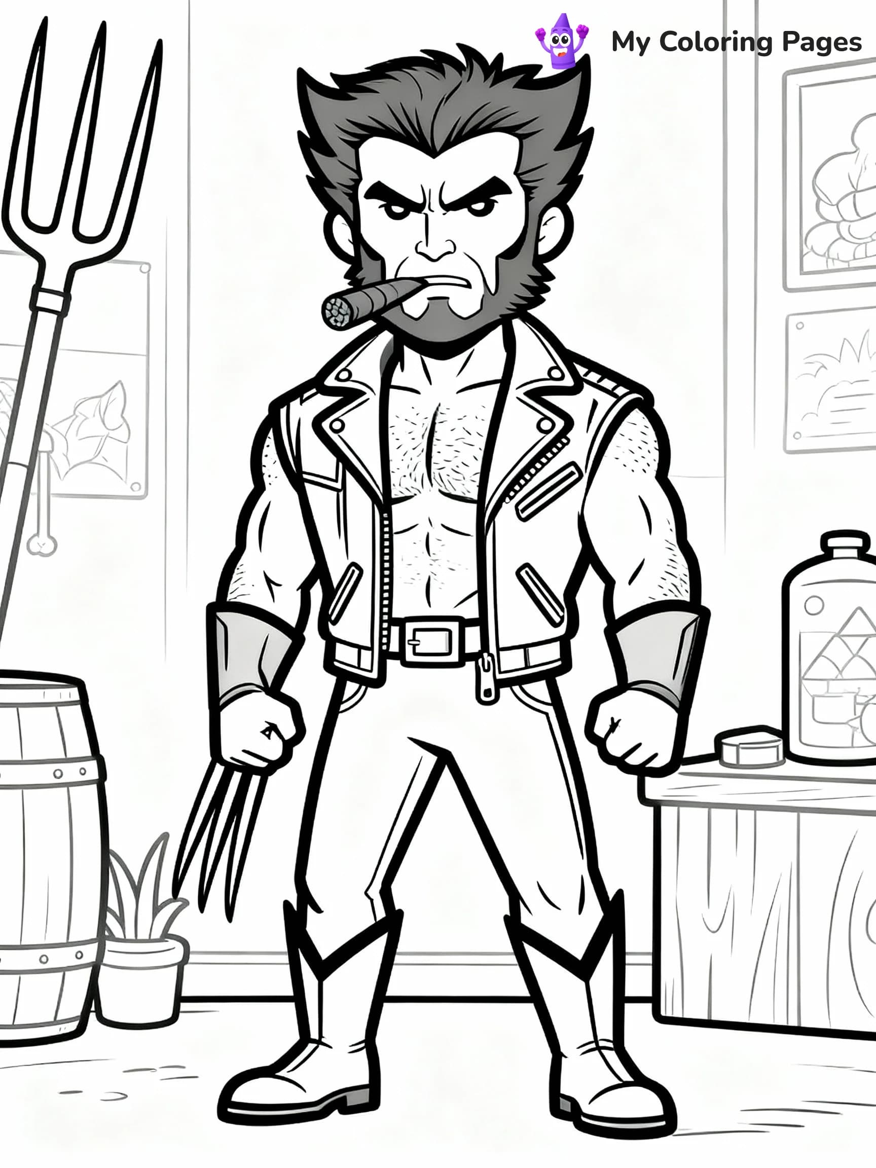 Wolverine Coloring Pages - 14