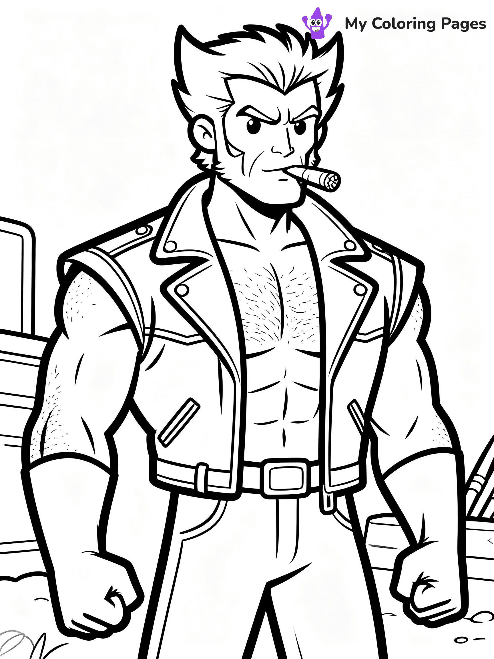 Wolverine Coloring Pages - 13