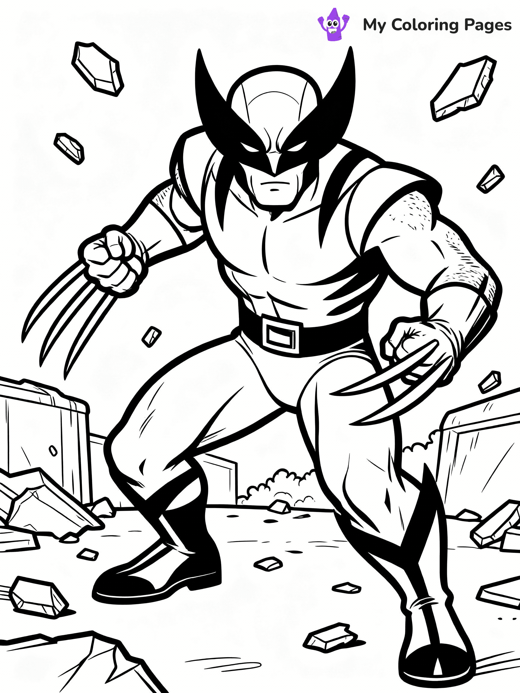 Wolverine Coloring Pages - 10