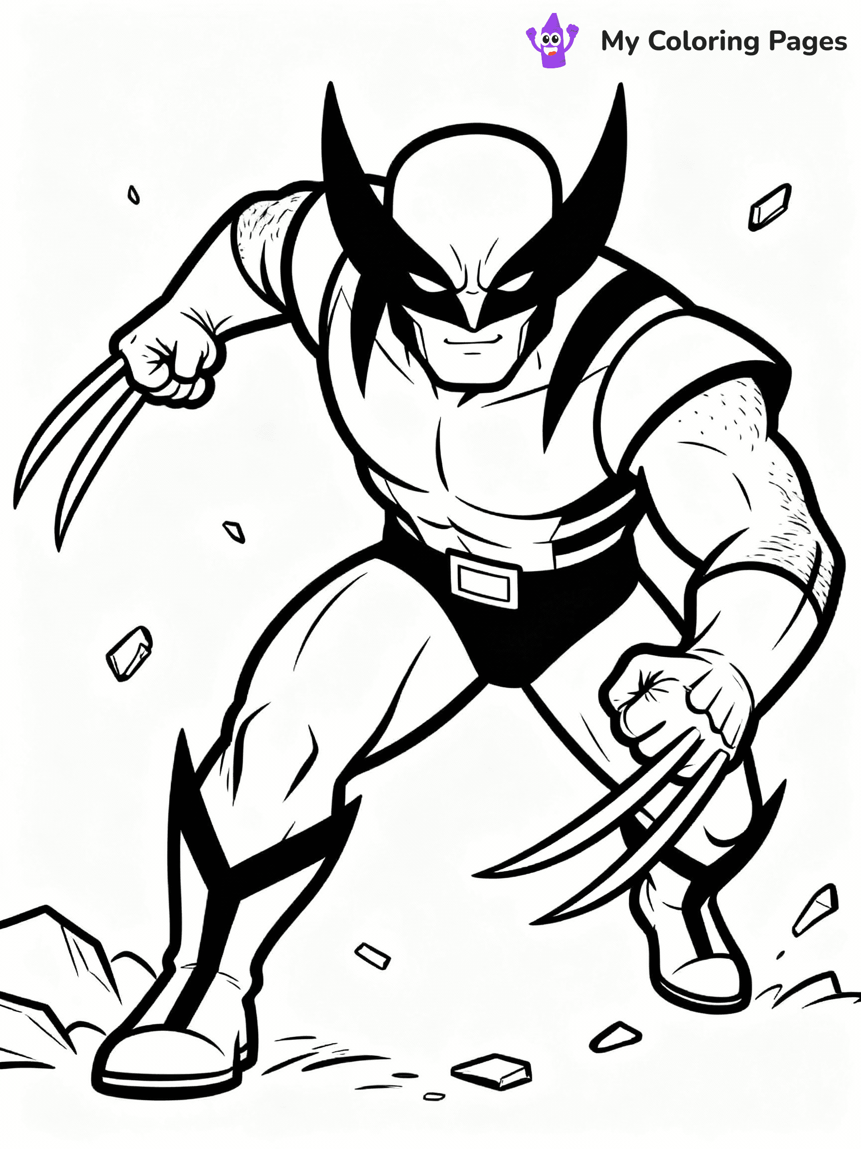 Wolverine Coloring Pages - 9