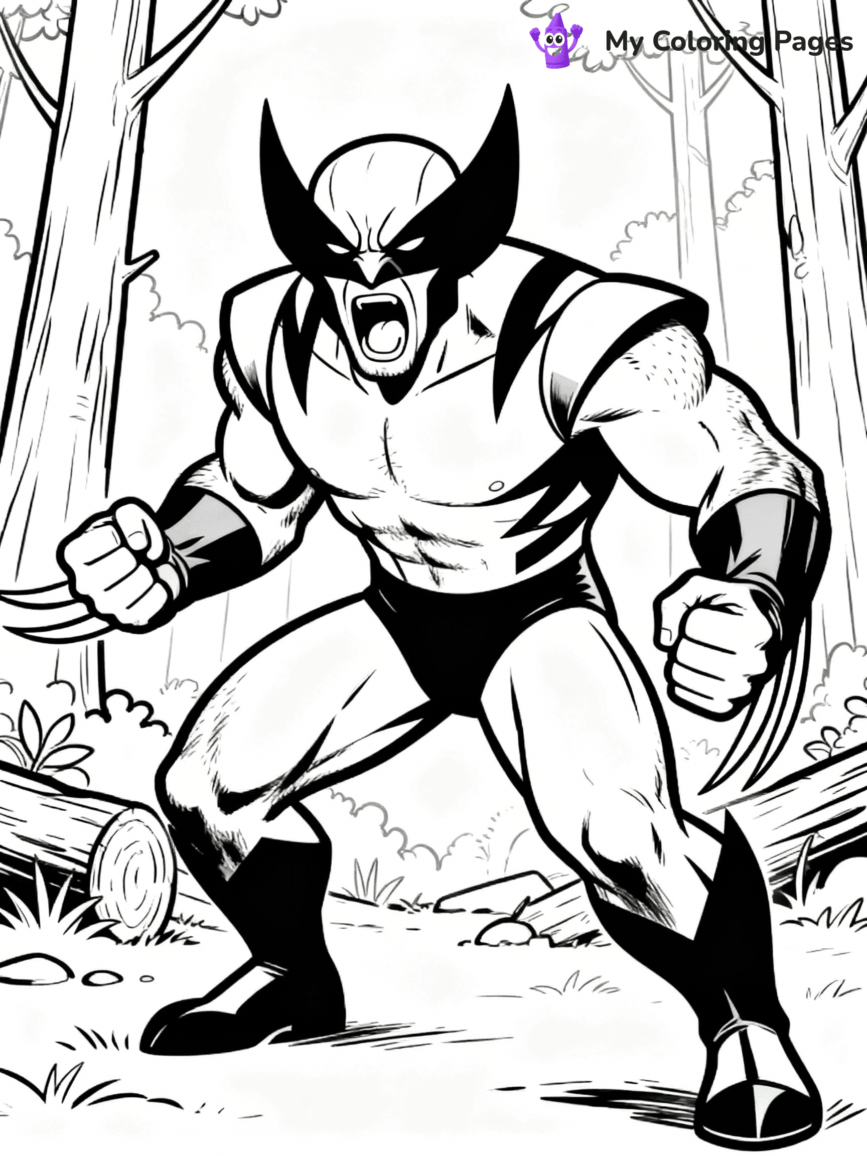 Wolverine Coloring Pages - 5