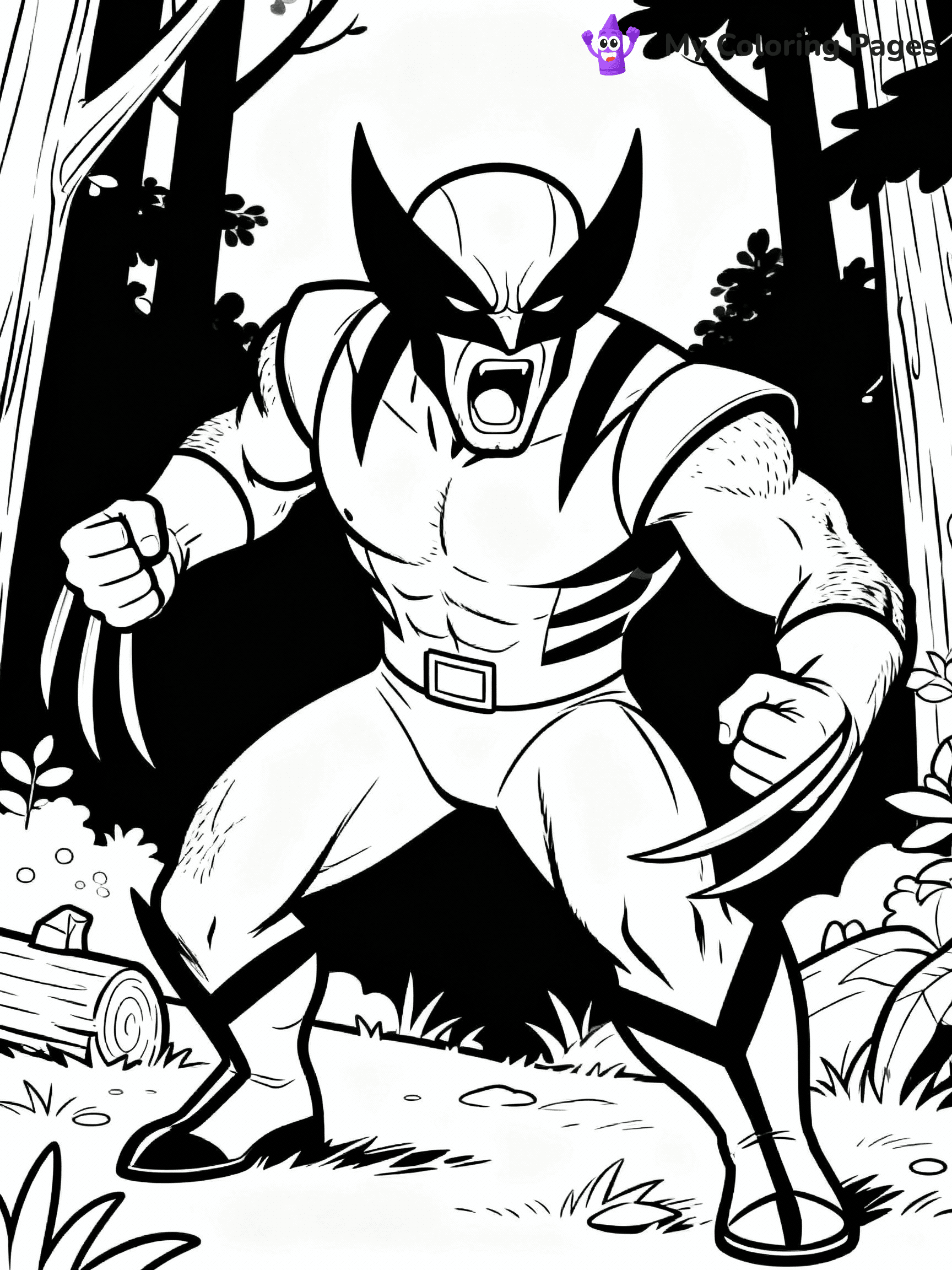 Wolverine Coloring Pages - 4