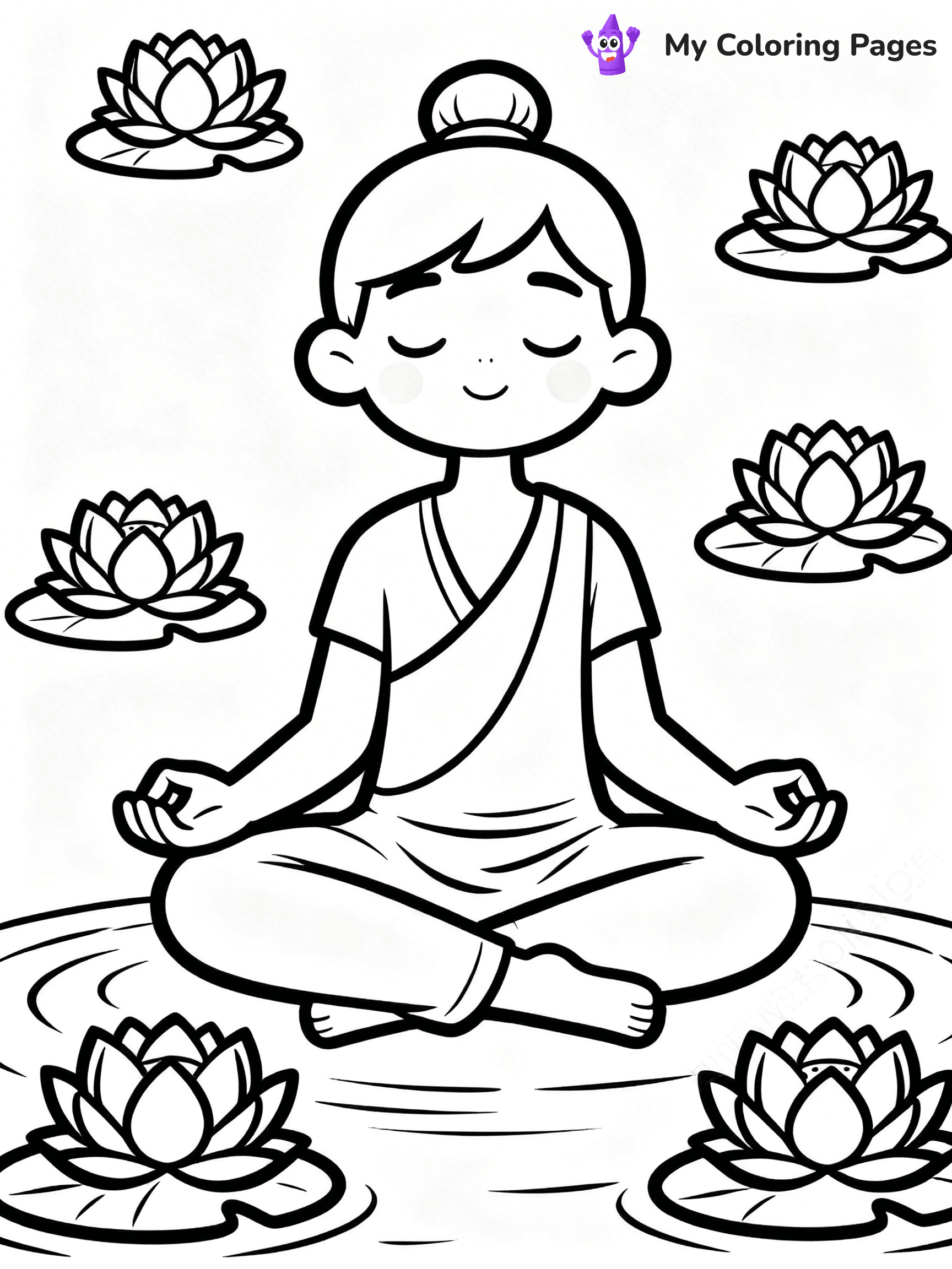 Yoga Coloring Pages - 25